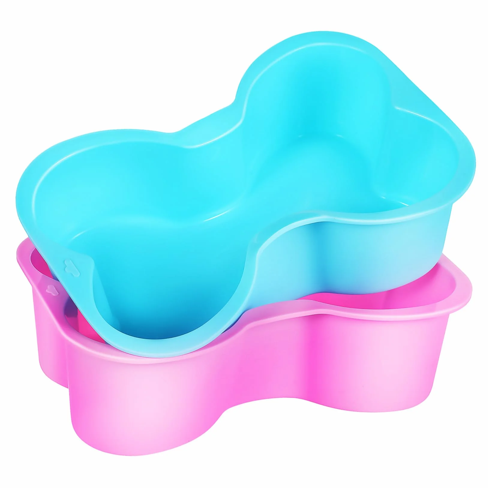 MAGICLULU 10 Moldes Para Tartas Moldes De Hueso De Silicona Lata Para Hornear Pasteles Moldes De Silicona Para Hornear Moldes Para Tartas De Hueso De Perro Moldes Para Golosinas Para