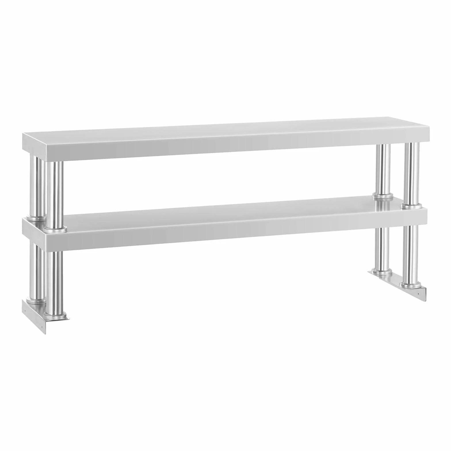 Royal Catering - RCER 120 - Estantería de acero para mesa - 120 cm - 2 estantes