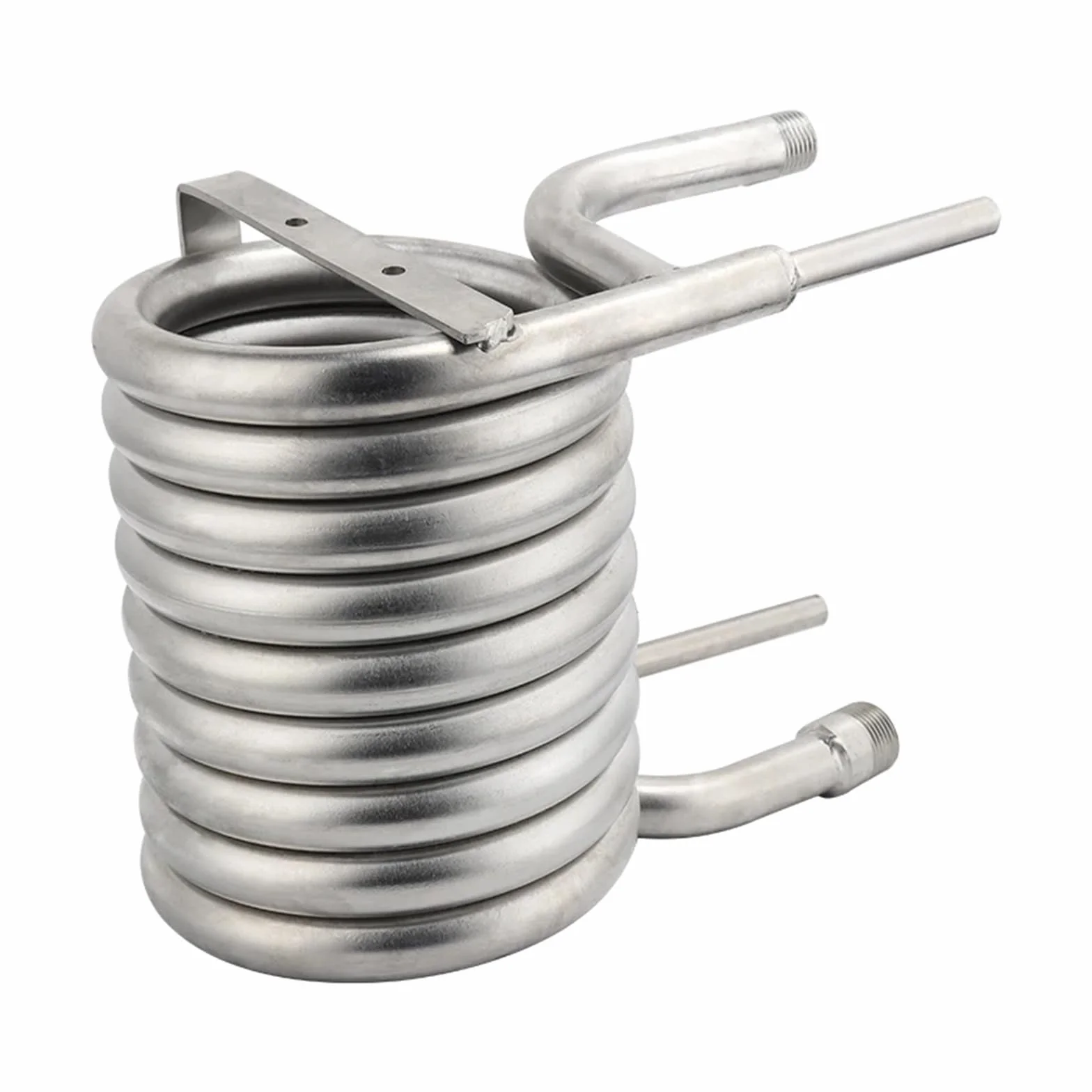 Enfriador de Mosto de contraflujo de Acero Inoxidable con intercambiador de Calor y serpentín de enfriamiento, Equipo de elaboración de Cerveza casera. Amplia Gama de Aplicaciones