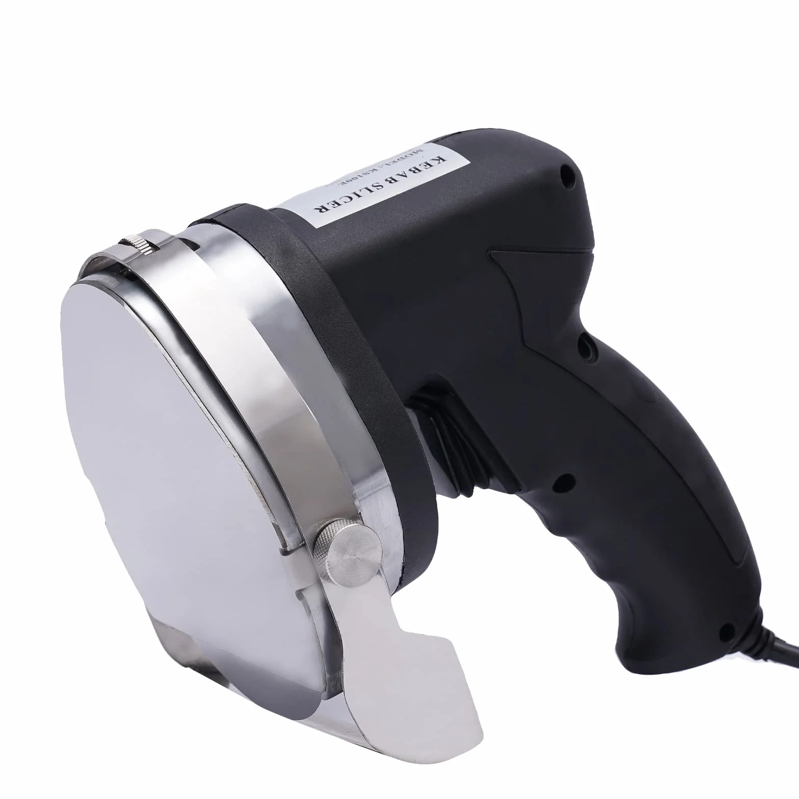 Cuchillo eléctrico giroscópico de acero inoxidable, cortador de kebabschneider 1-8 mm, grosor de corte 80 W, 220-230 V