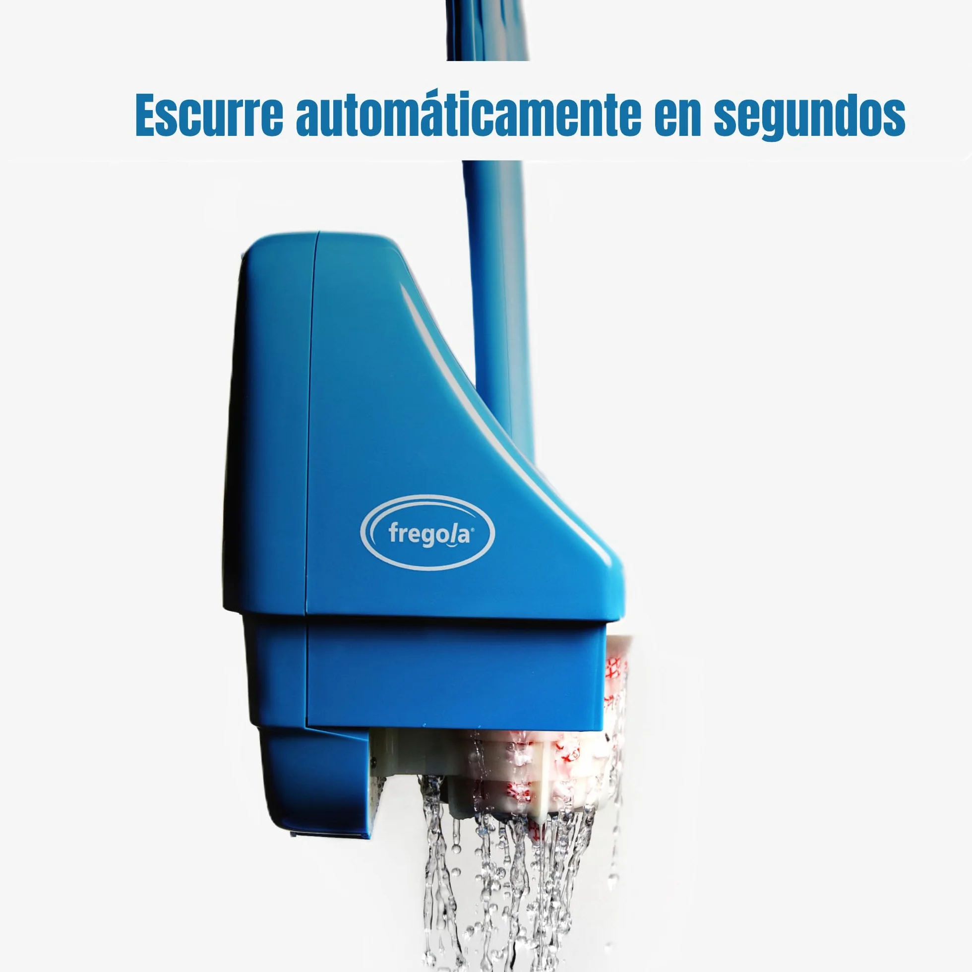 Fregola Kit – Escurre la fregona sin Esfuerzo ni Dolor | Escurridor automático ergonómico con batería | Sin Pedal ni presión Manual | Uso doméstico y Profesional
