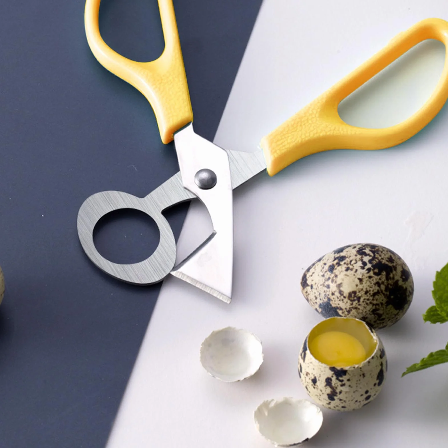 Tijeras de Huevo de Codorniz de Acero Inoxidable, Cortador de Huevos Pequeño