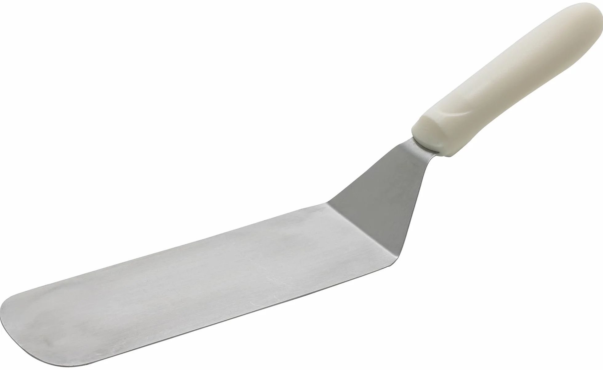 Espátula de cocina Flexible 8 – 1/4 "x 2 – 7/8" hoja, mango de PP blanco