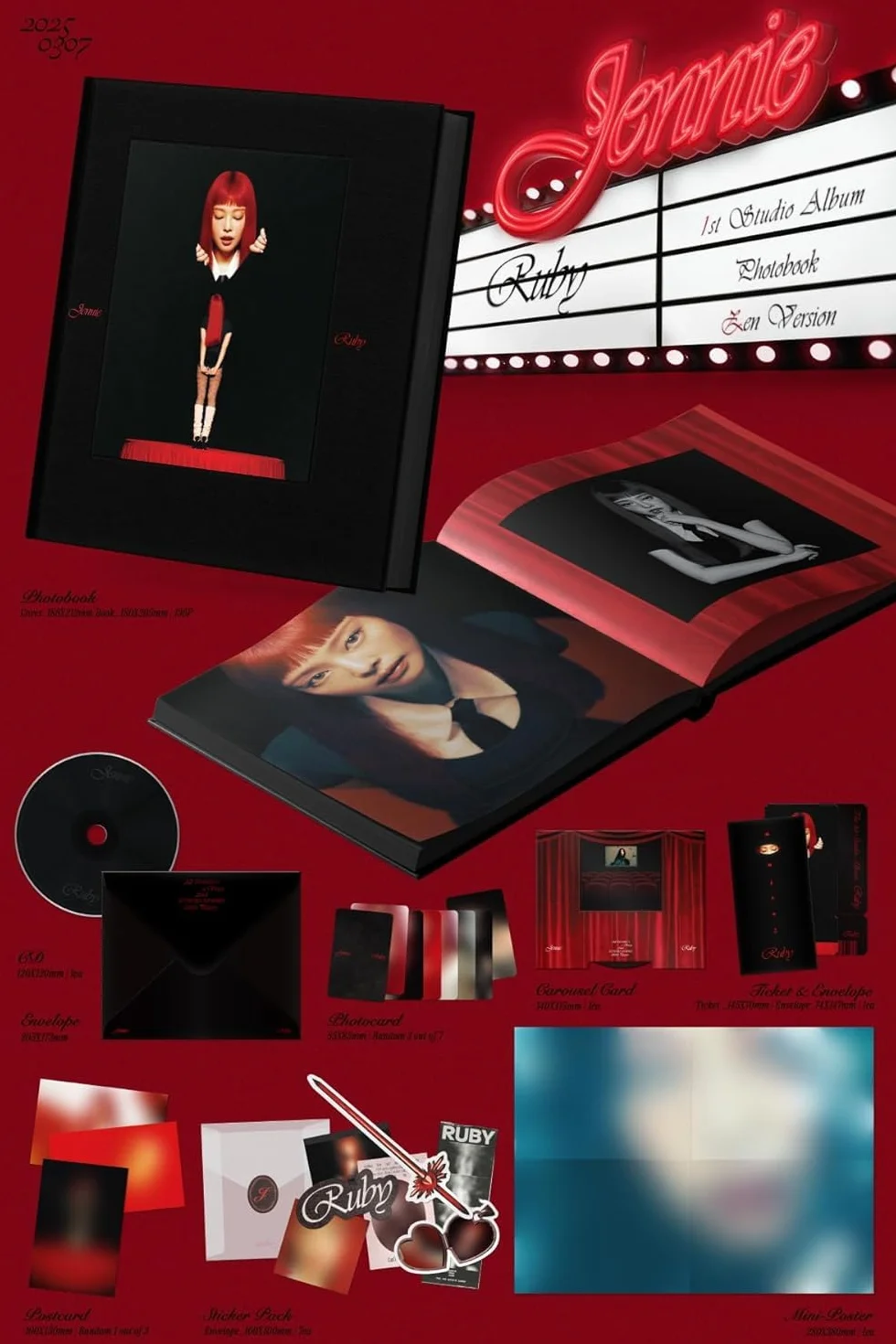 JENNIE Ruby El 1st álbum de estudio (Sen lejos)