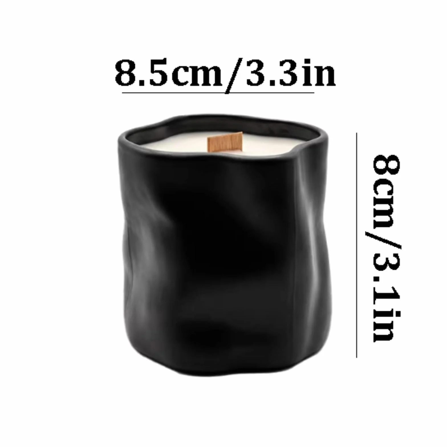 Velas de cerámica hechas con cera de soja y aceites esenciales, vela de aromaterapia reutilizable, decoración elegante for el hogar de larga duración