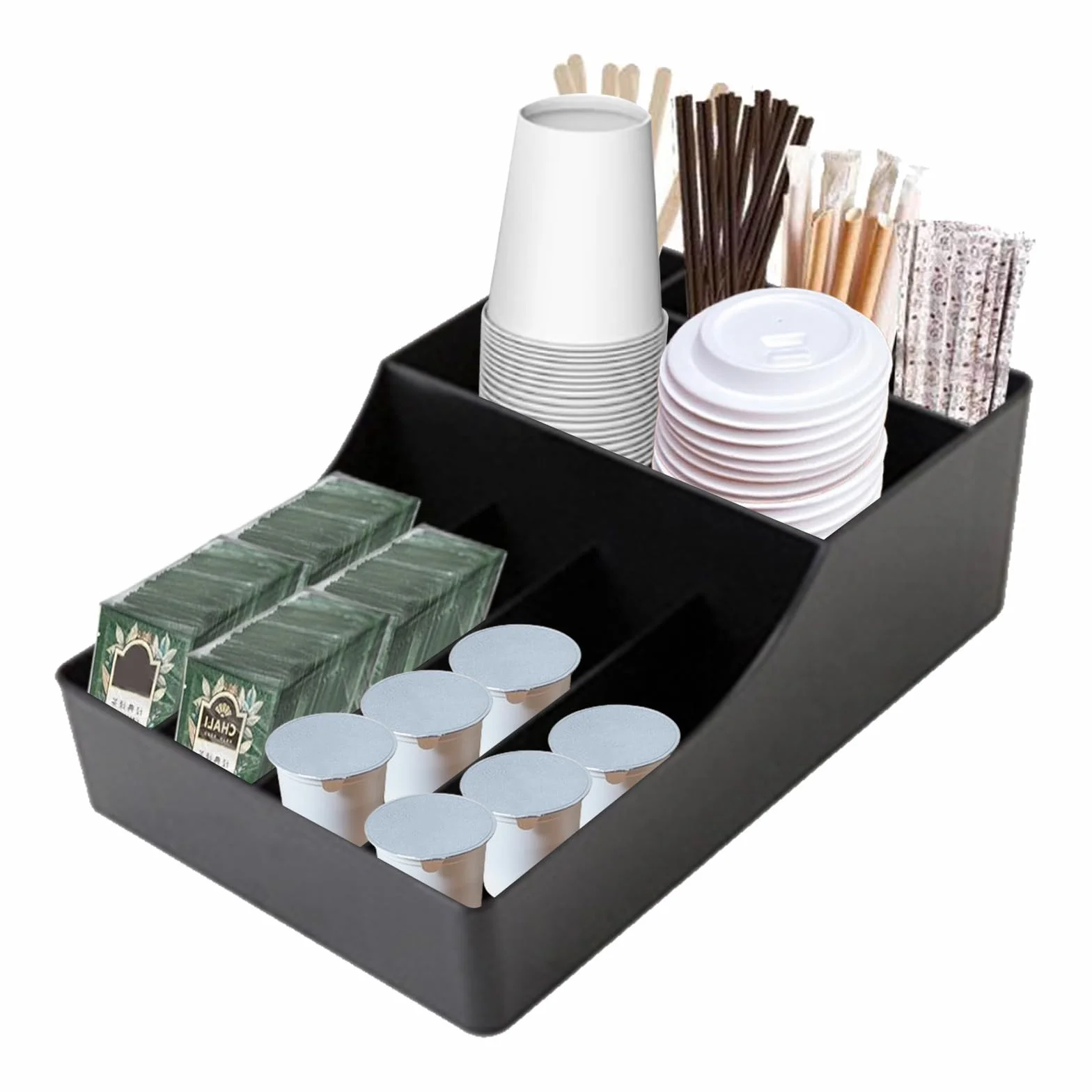 Organizador de Café y Té, Estación de Café Organizador para Condimentos y Accesorios