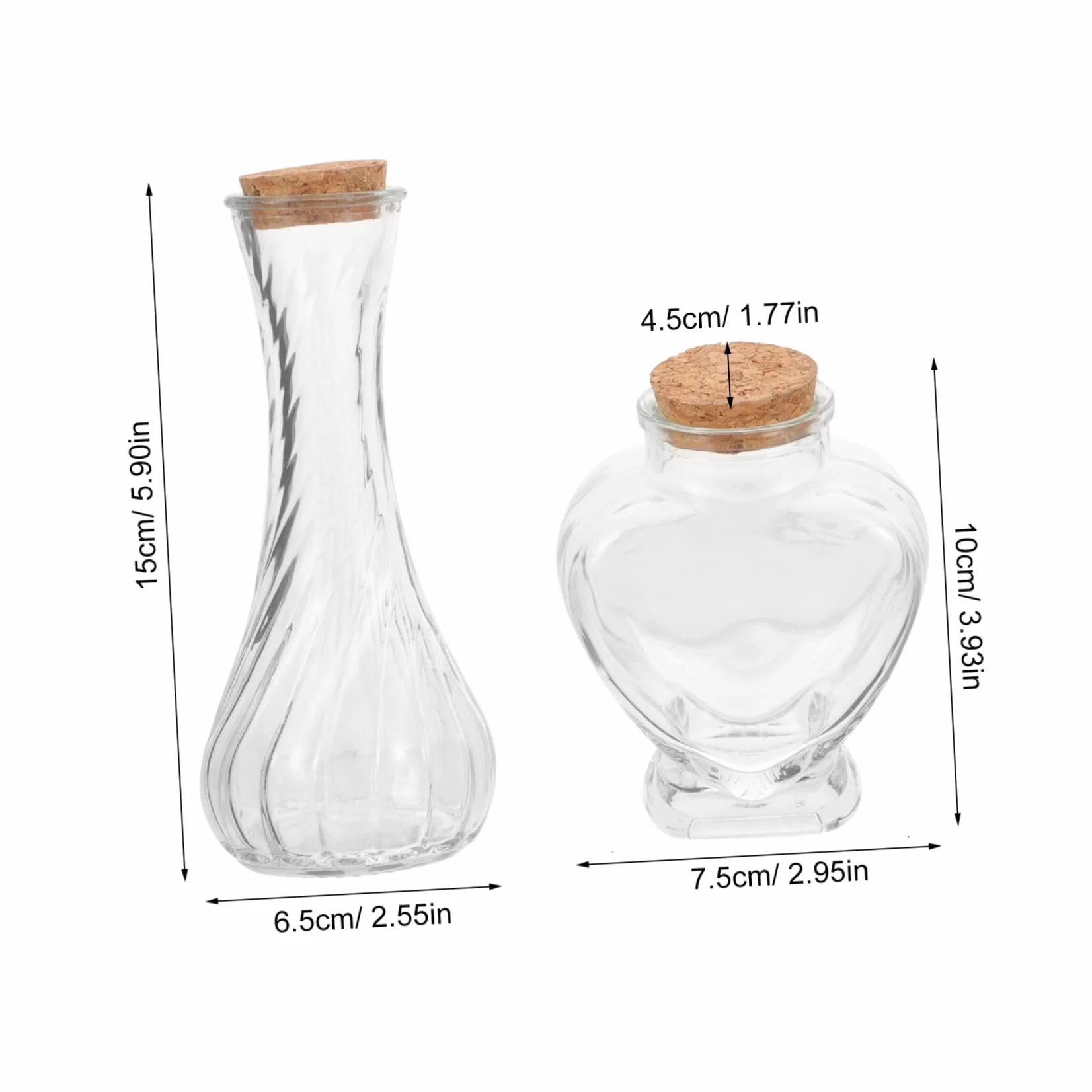 Juego De 3 Botellas Para Ceremonia De Arena Conmemorativa De Boda Kit De 1 Litro Transparente