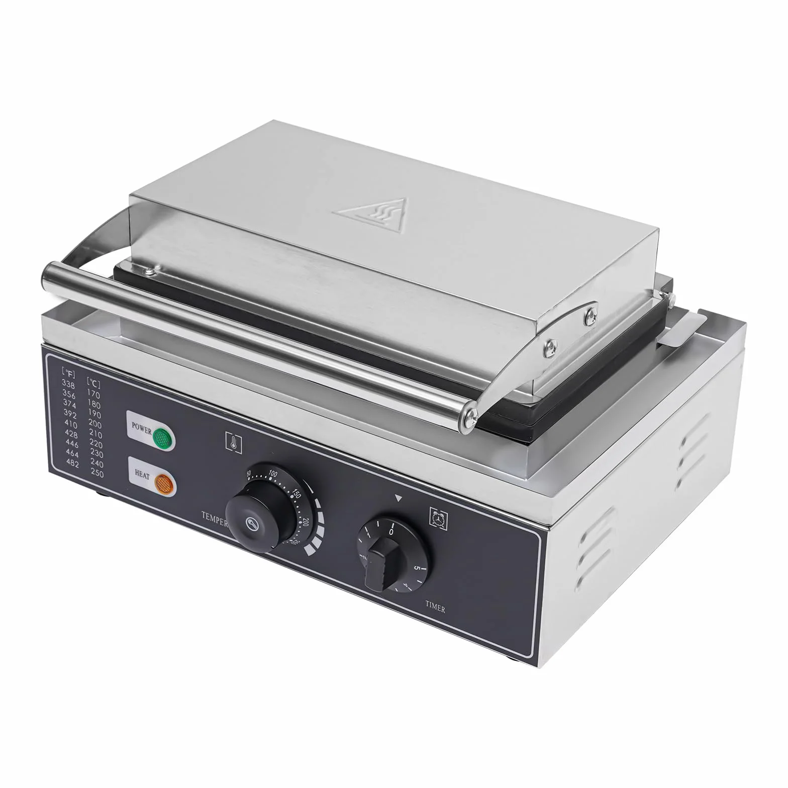 Gofres de acero inoxidable de 1500 W para hacer gofres profesionales para hacer gofres con palo