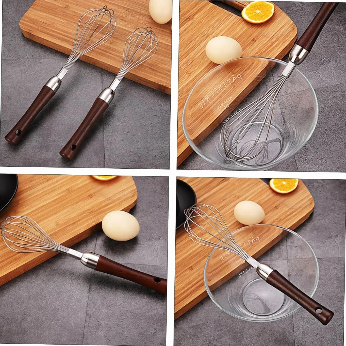 Batidor Varillas Cocina Batidor De Huevos De Mano De Acero Inoxidable, Batidora Manual Pequeña For Hornear, Pastelería De Cocina Barillas Batir Batidor De Huevo
