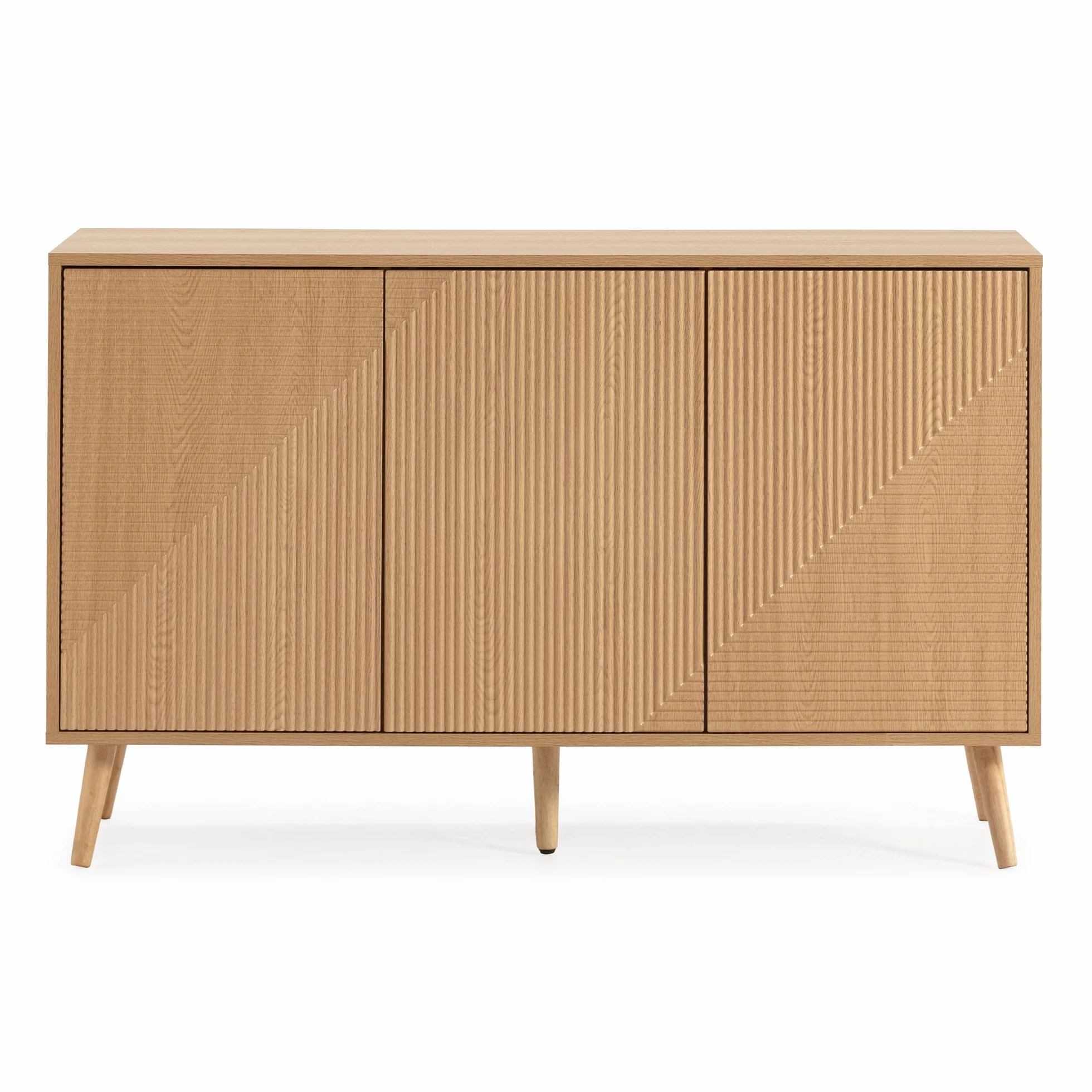 HOMN LIVING Aparador Telmo 3 Puertas Roble 120 cm