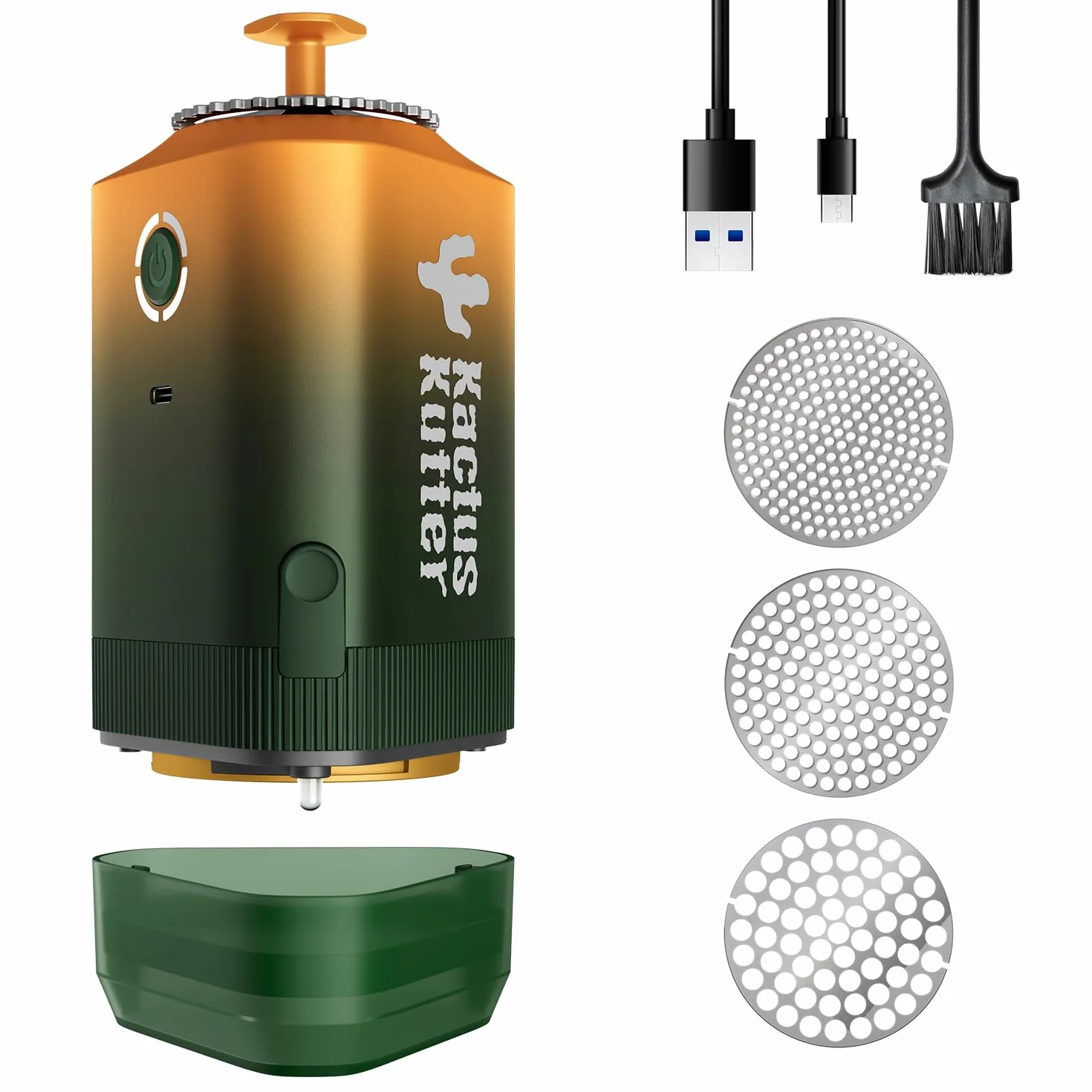 K5 - Molinillo eléctrico de cocina a pilas, automático, portátil, para moler, soporta hasta 5 gramos
