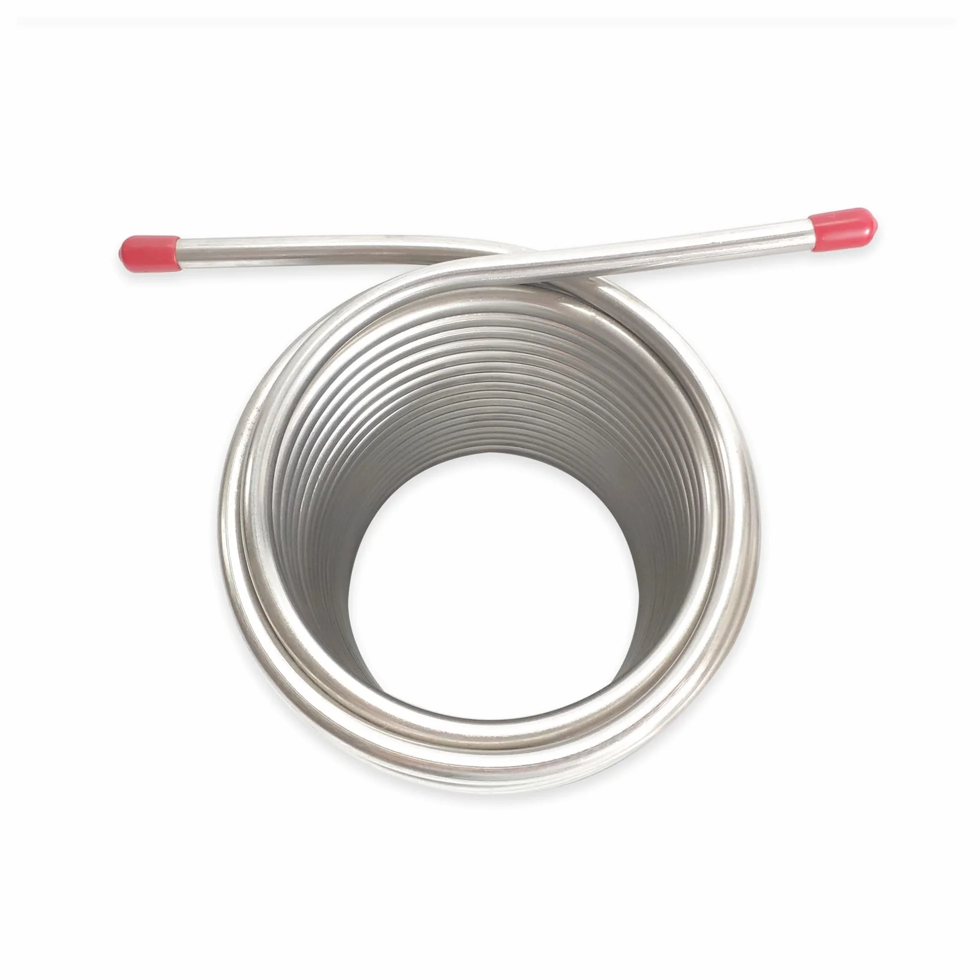 Enfriador de mosto y agua de cerveza de doble capa, serpentín de enfriamiento de 14 m de longitud, serpentín de enfriamiento de cerveza for incubadora exterior, acero inoxidable 304 de grado alimentic