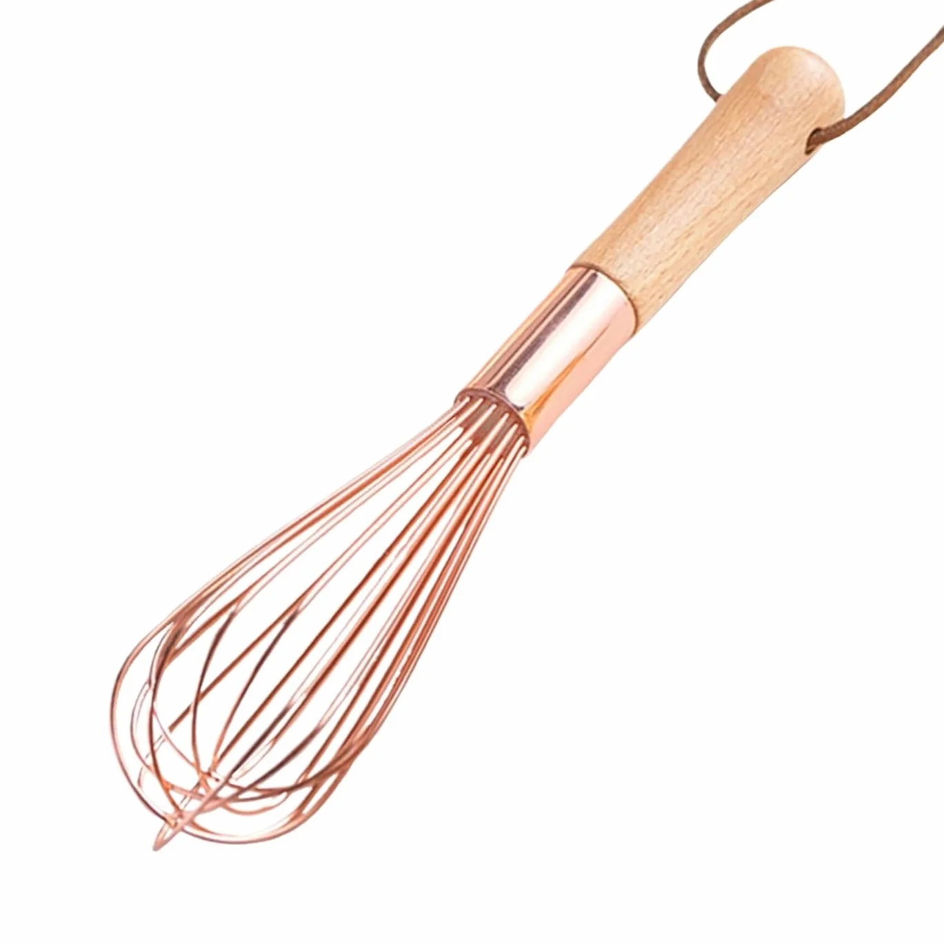 Batidor Huevos Batidor De Huevos Acero Inoxidable con Mango Madera, Manual Globo For Cocinar, Batir Y Mezclar Utensilios Cocina(25.5x6x12.3cm)