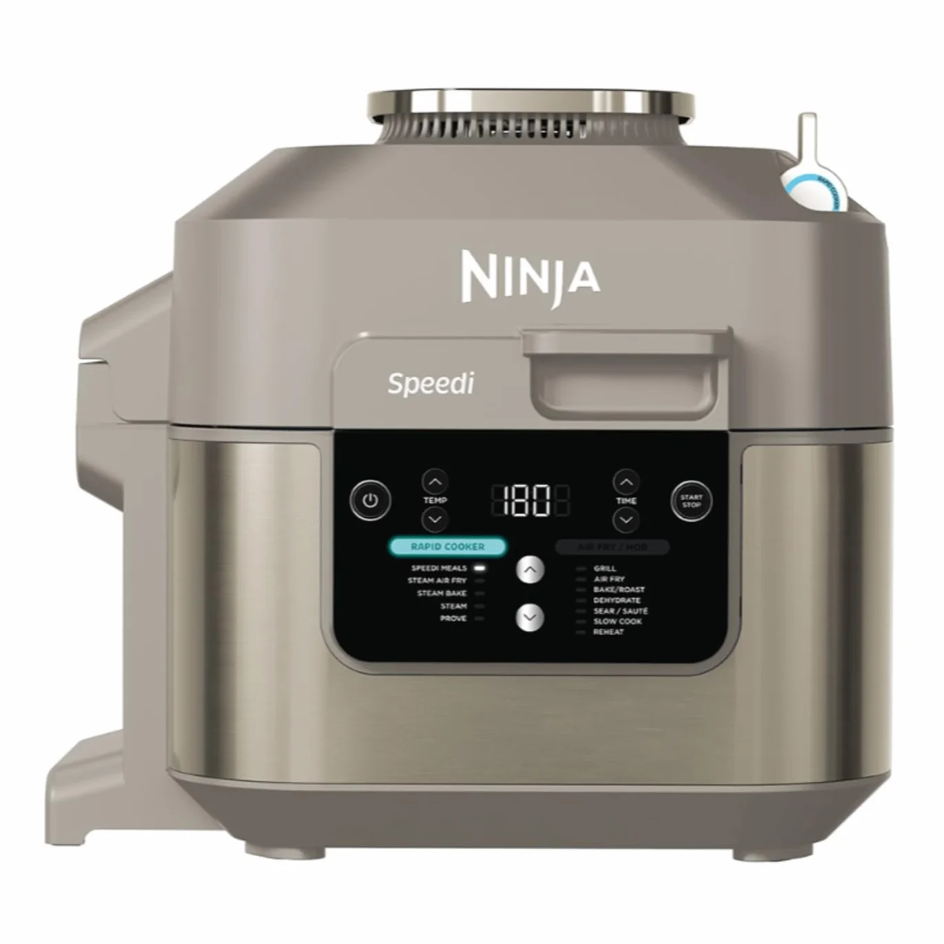 Ninja Speedi Olla Eléctrica Multifunción 10 en 1 con Freidora de Aire - Cocina Comidas para 4 Personas en 15 Minutos - Capacidad de 5,7 l - Piedra Dorada, ON500EUSTGD