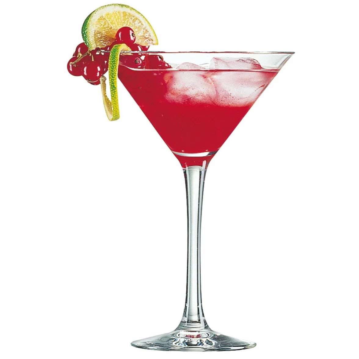 Chef & Sommelier Set de 6 copas martini Cabernet de krysta 21 cl | Transparente, Krysta, formato alto, acabado brillo, 21 cl, 6 piezas, borde fino, fácil de limpiar