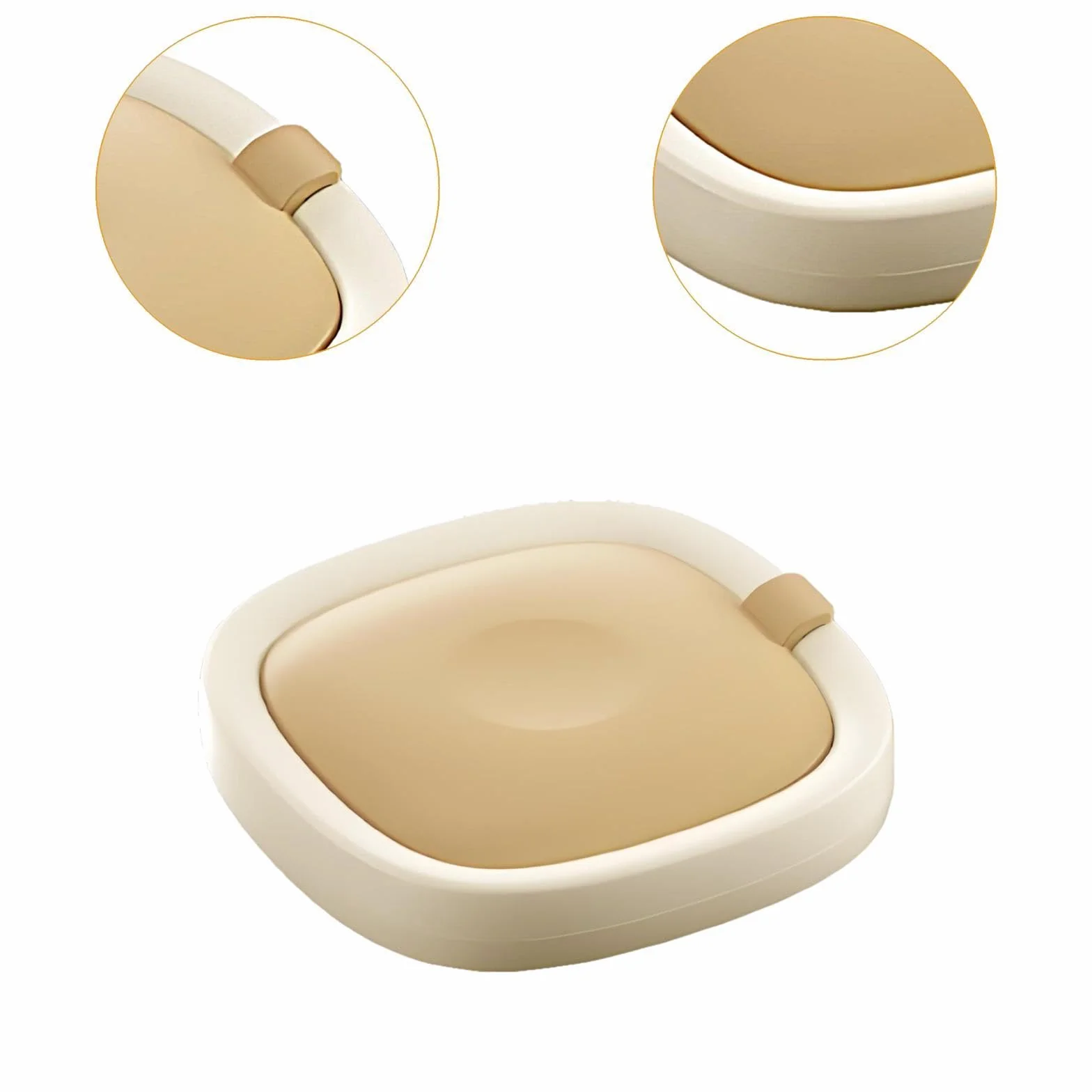 Bandeja DIY Fácil de Limpiar para Accesorios de Bricolaje, Plato Frío Instantáneo, Bricolaje Casero para El Hogar Y La Familia, Beige, Individual