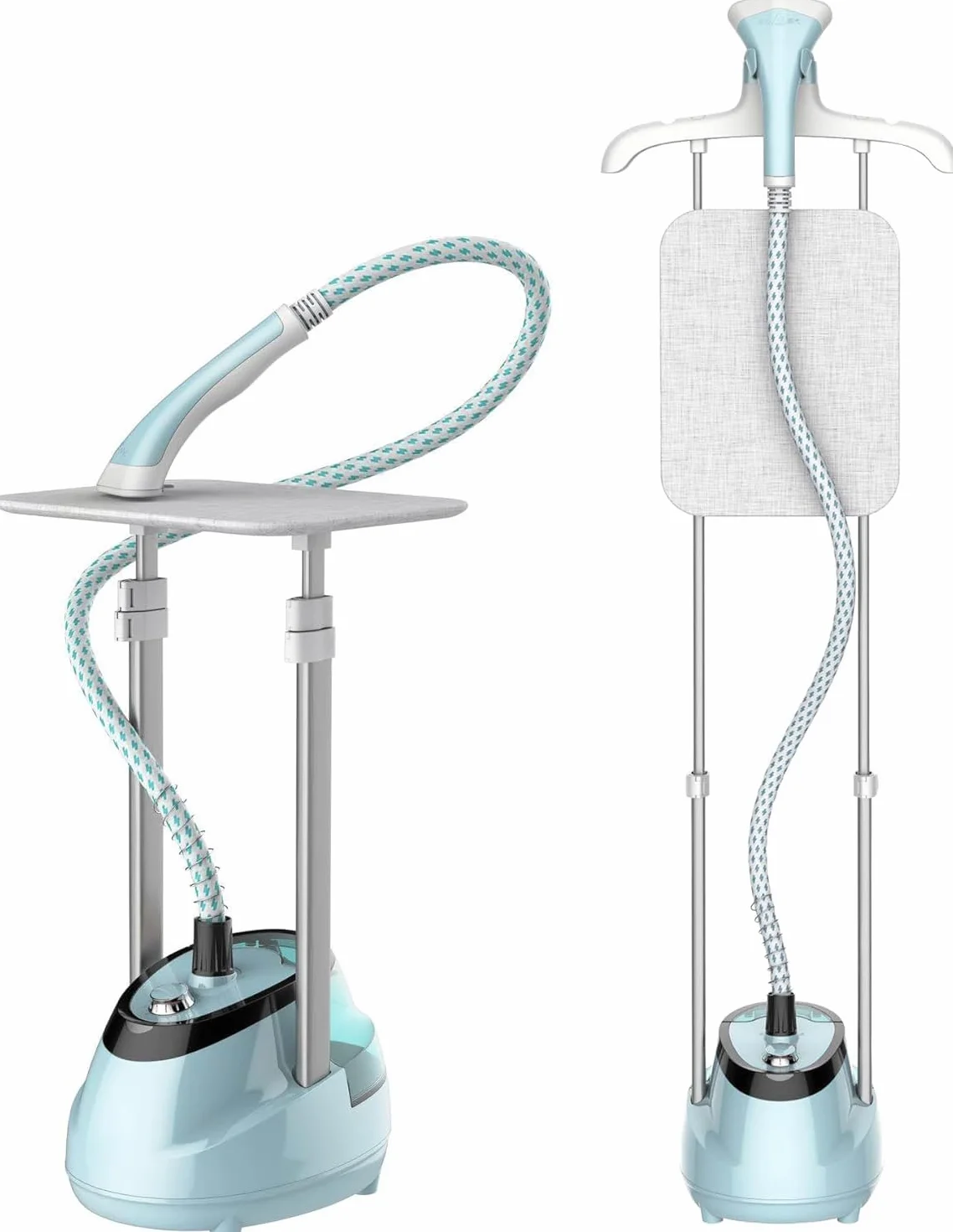 Annmiir Upright Clothes Steamer 2000W Turbo Boiler - 2L Tank, 1h Continuous Steam, Flat&Hanging Ironing, 2 Retractable Rods, 10 Modes, 30s Fast Preheat, All Fabrics Compatible