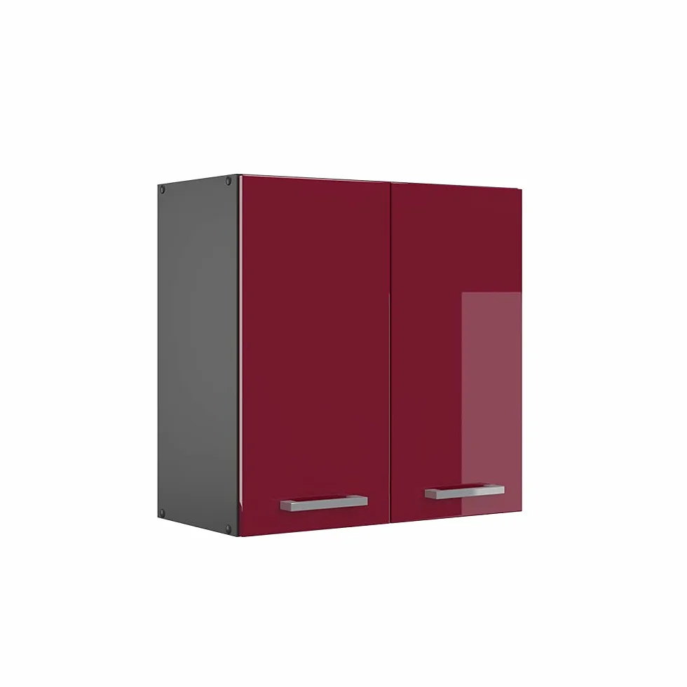 Vicco Armario Colgante R-Line, Rojo de Alto Brillo, 60 cm, para combinación Libre Dentro de Sistemas de Cocina modulares