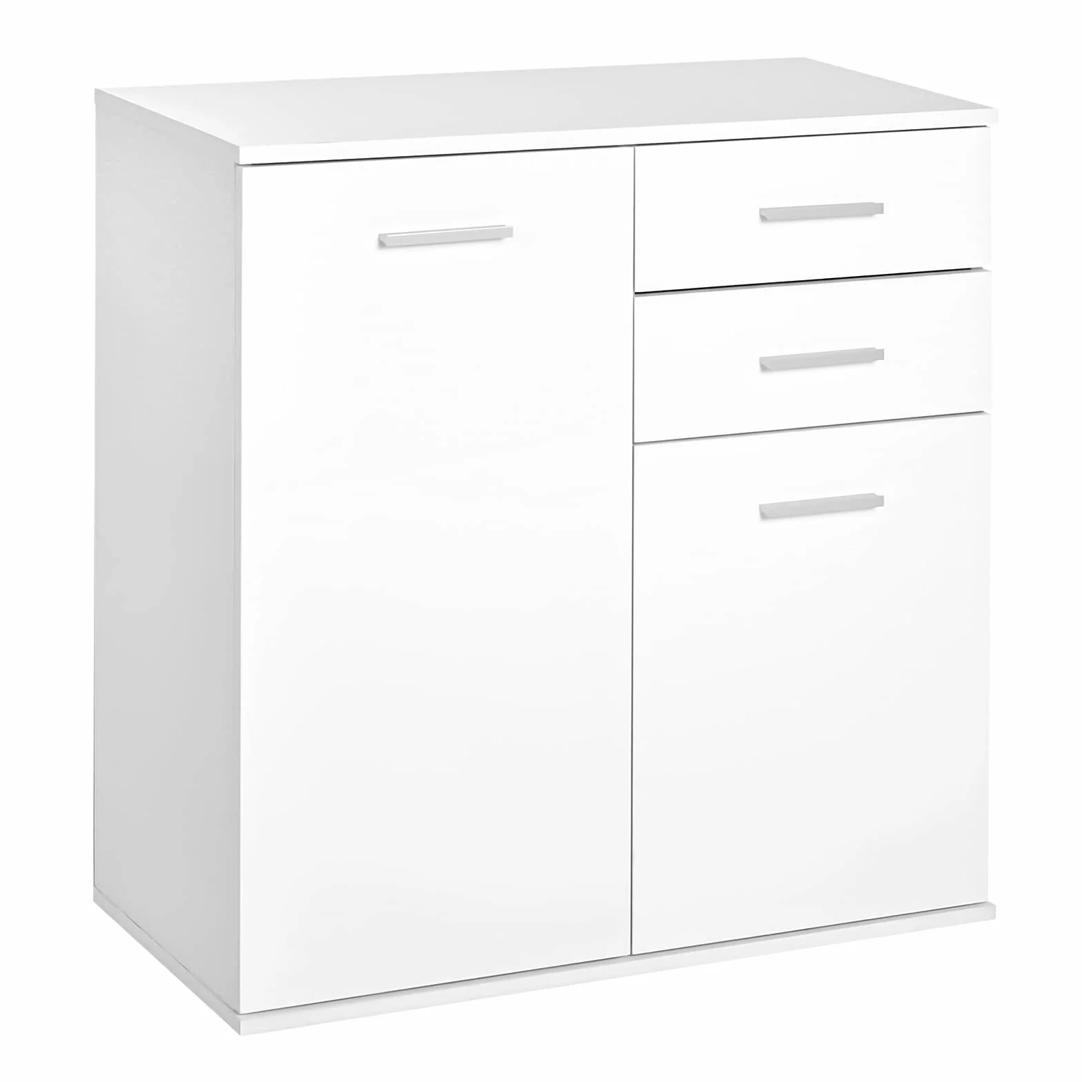 HOMCOM Armario Gabinete Consola Aparador Buffet Mueble Organizador de Almacenaje Multiusos de Comedor Salón con Puertas y Cajones 71x35x76cm