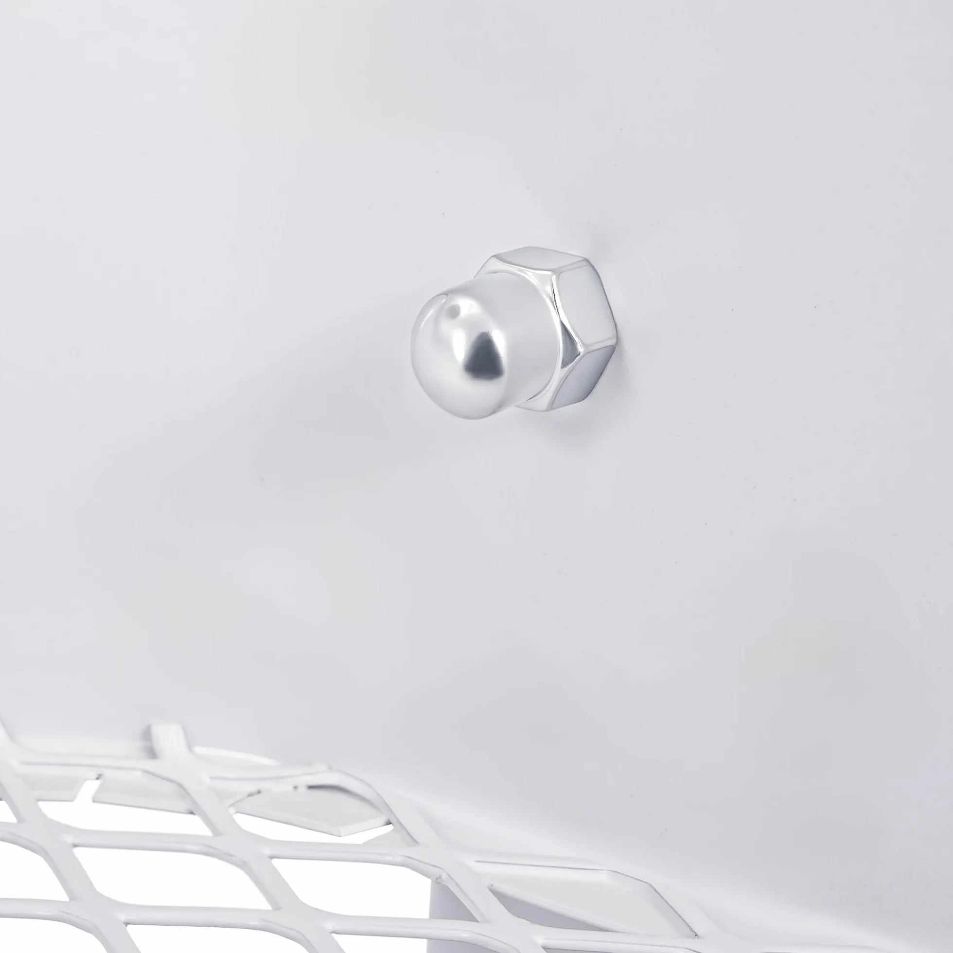 Carro de Cocina Metálico con Ruedas Carrito Auxiliar Multiuso 3 Cajones Almacenamiento Blanco