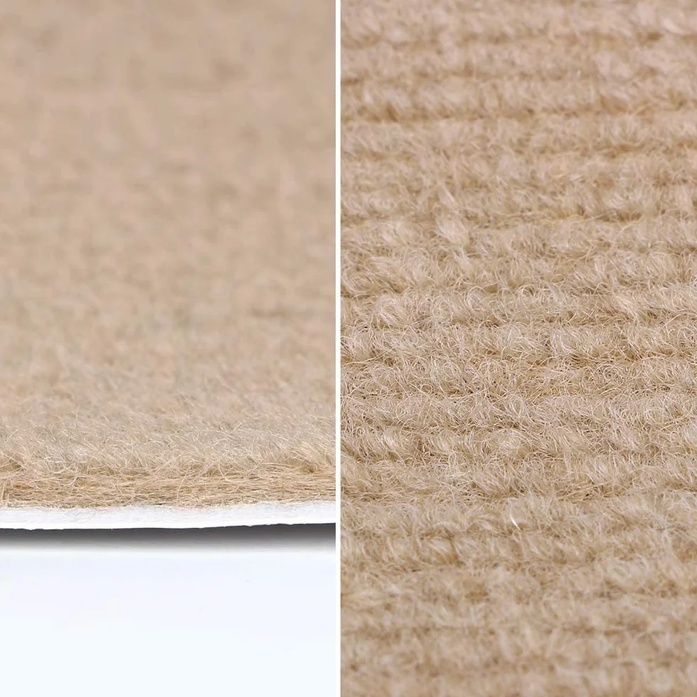 HUOLE 15x Alfombrilla Autoadhesiva Escalera Protector Alfombra Peldaños Adhesivos Decoración Amortiguación Antideslizante Sisal Beige Oscuro (65x25cm marrón)