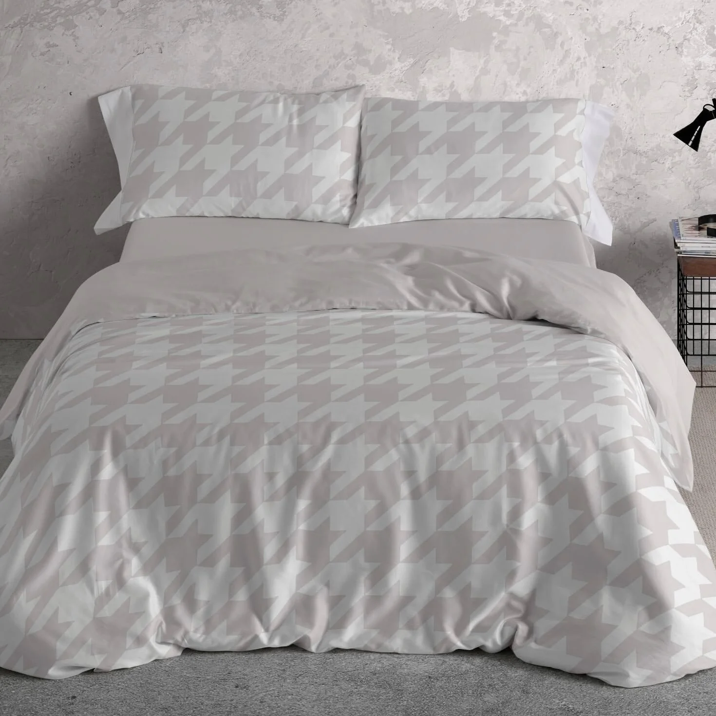 Burrito Blanco | Funda Nórdica 100% Algodón Cama 135 Quarzo | Incluye Bajera y Funda de Almohada | 144 Hilos | Tacto Suave | Larga Duración | Fácil Planchado | Apto Secadora