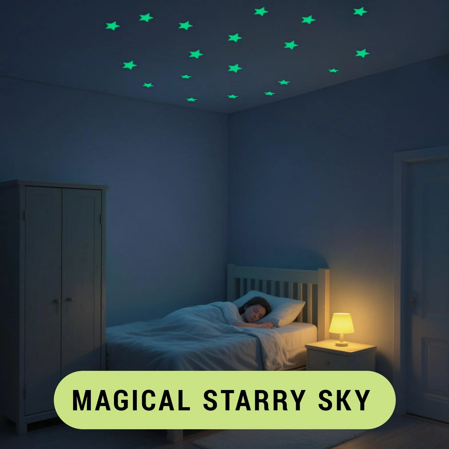 Pegatinas Fluorescentes Estrellas Luminosas para Niños Decoración Dormitorio Infantil
