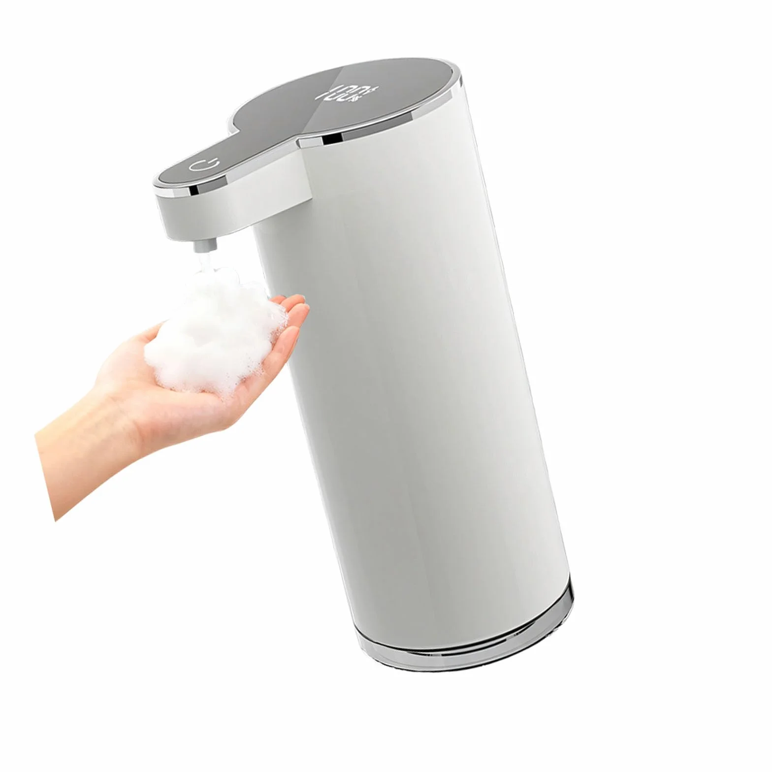 Dispensador de jabón de espuma de 1,5 W, bajo consumo de energía, funciona con varias fórmulas líquidas, dispensador de jabón de espuma higiénica
