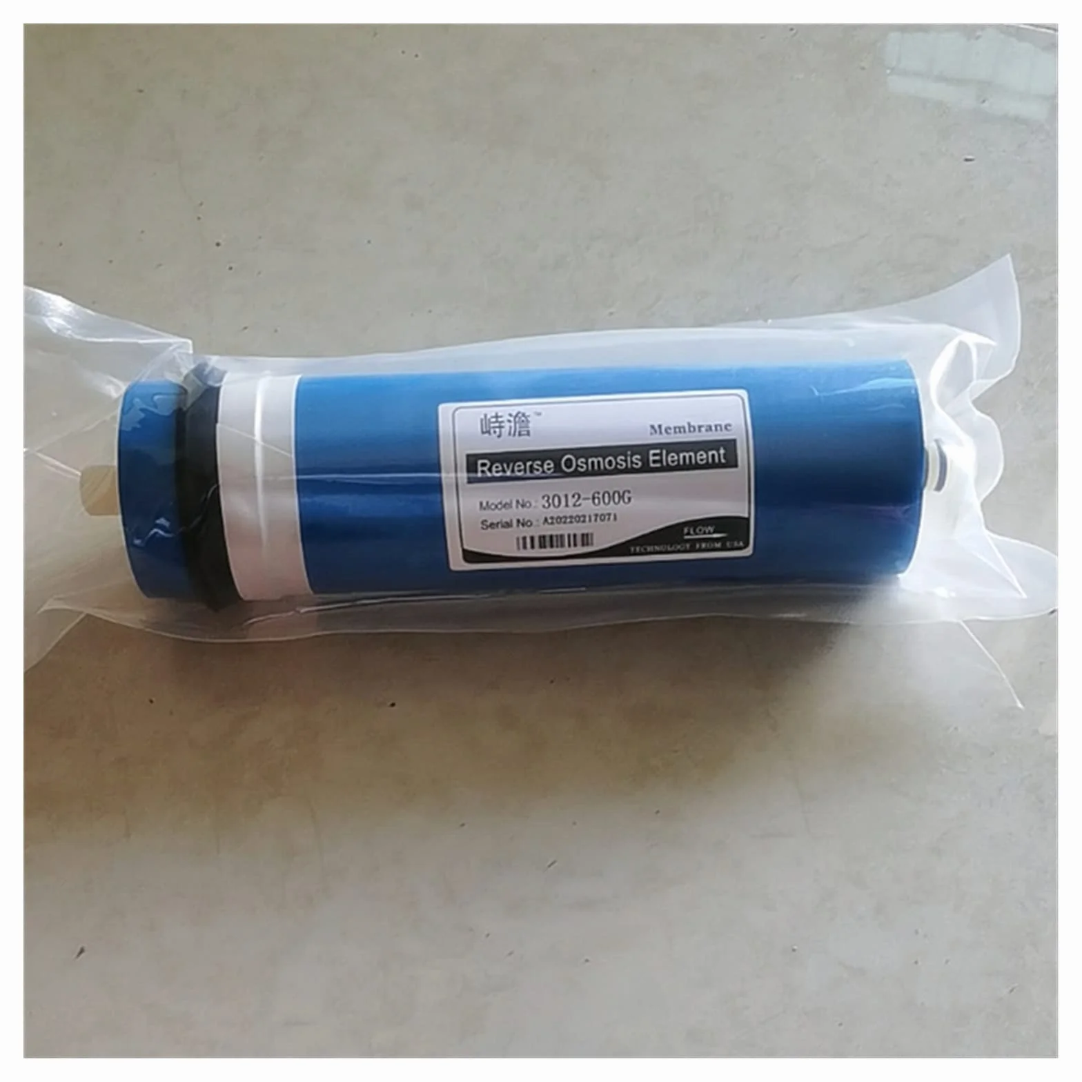 Filtro de agua, 600 Gpd Filtro de ósmosis inversa 3012-600 Gpd Membrana de ultrafiltración Membrana de ósmosis inversa Ro Cartucho de filtro de agua