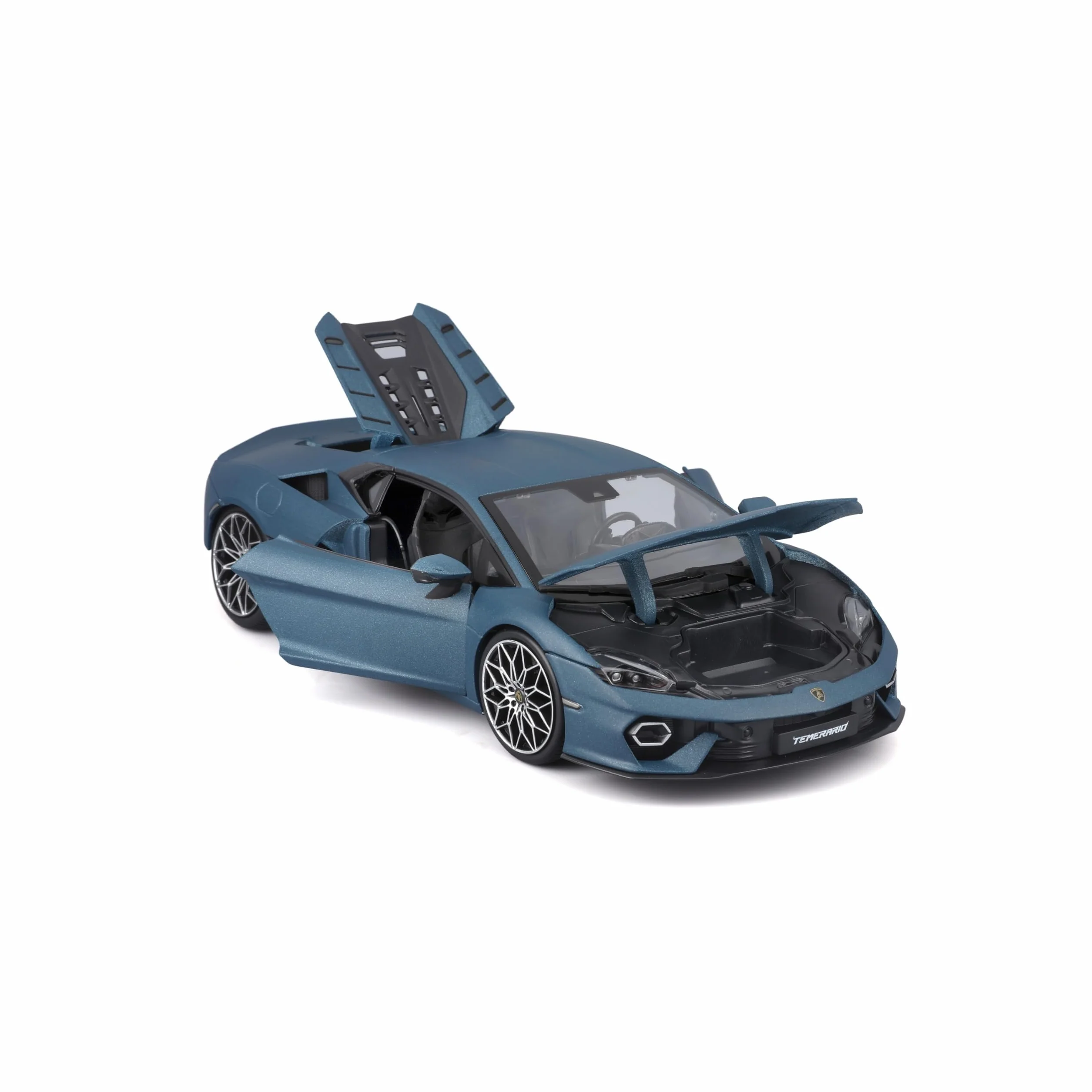 Bburago - Lamborghini Temerario, Coche Diecast a Escala 1:18, Réplica Detallada del Primer Superdeportivo Lamborghini, 4 Aperturas, Licencia Oficial, Edad Recomendada 3+ Años