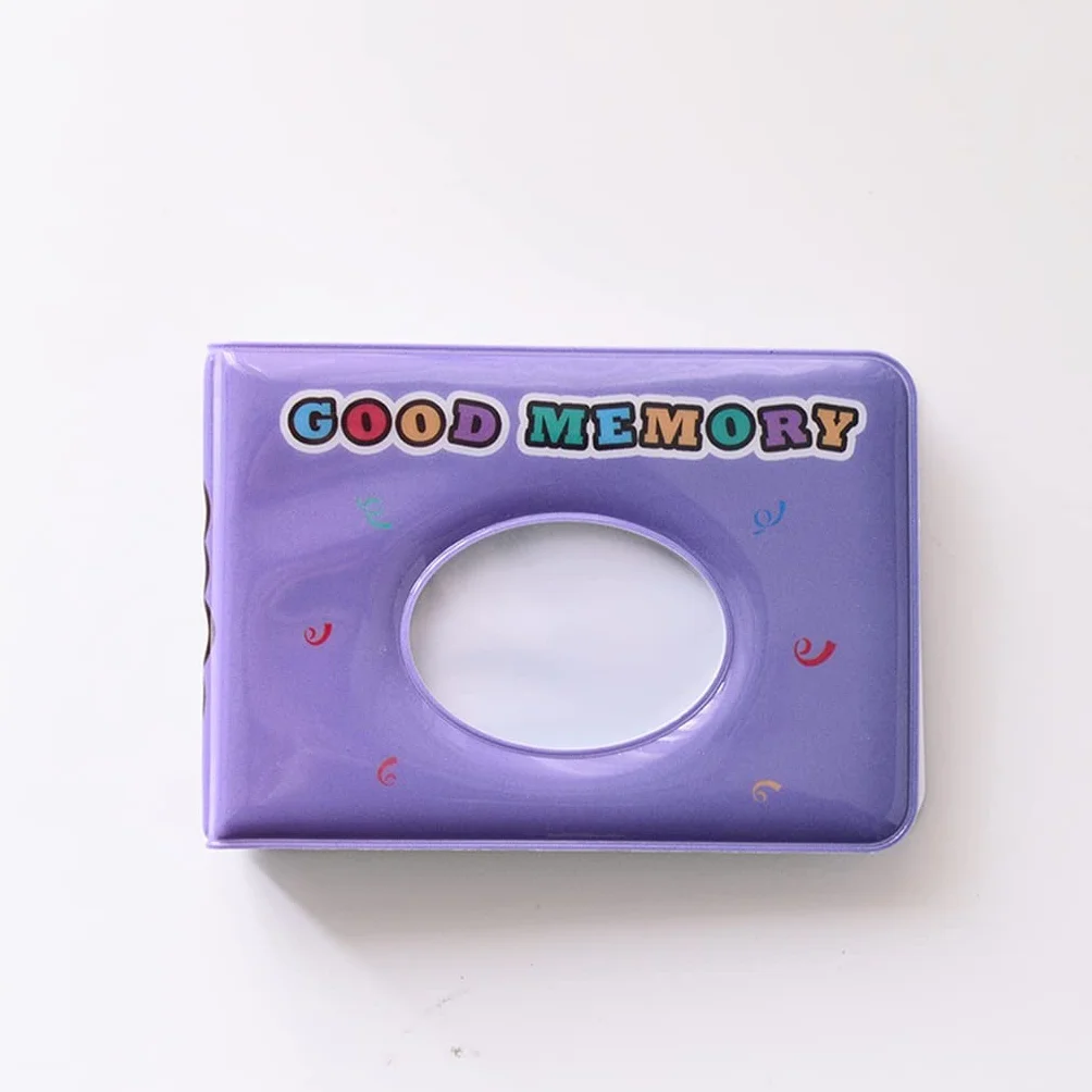 Mini álbum de fotos de 36 bolsillos, estuche de almacenamiento instantáneo de 7.6 cm para tarjetas fotográficas