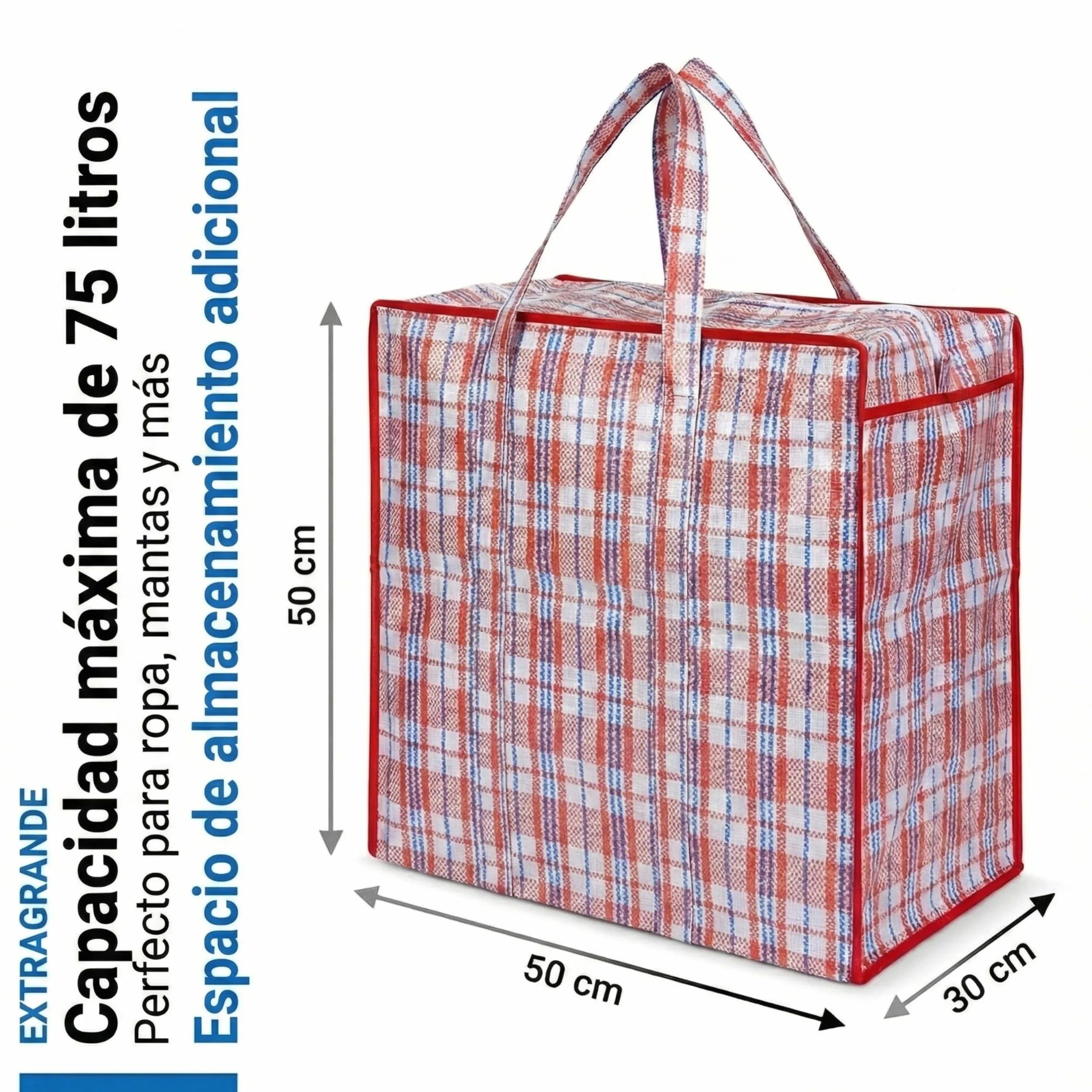 Josephine Osthoff bolsas almacenaje ropa 75L 20kg pack de 6 resistentes al agua