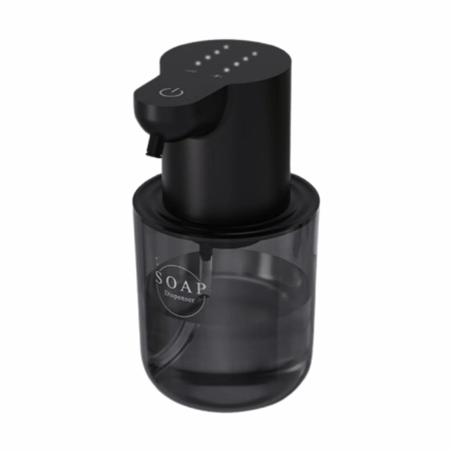 Dispensador Automático de Jabón, Bomba con Eléctrico, Capacidad de 400 Ml, Dispensador de Jabón de Manos Inteligente Recargable para Restaurant, Tipo de Espuma Negro, Individual