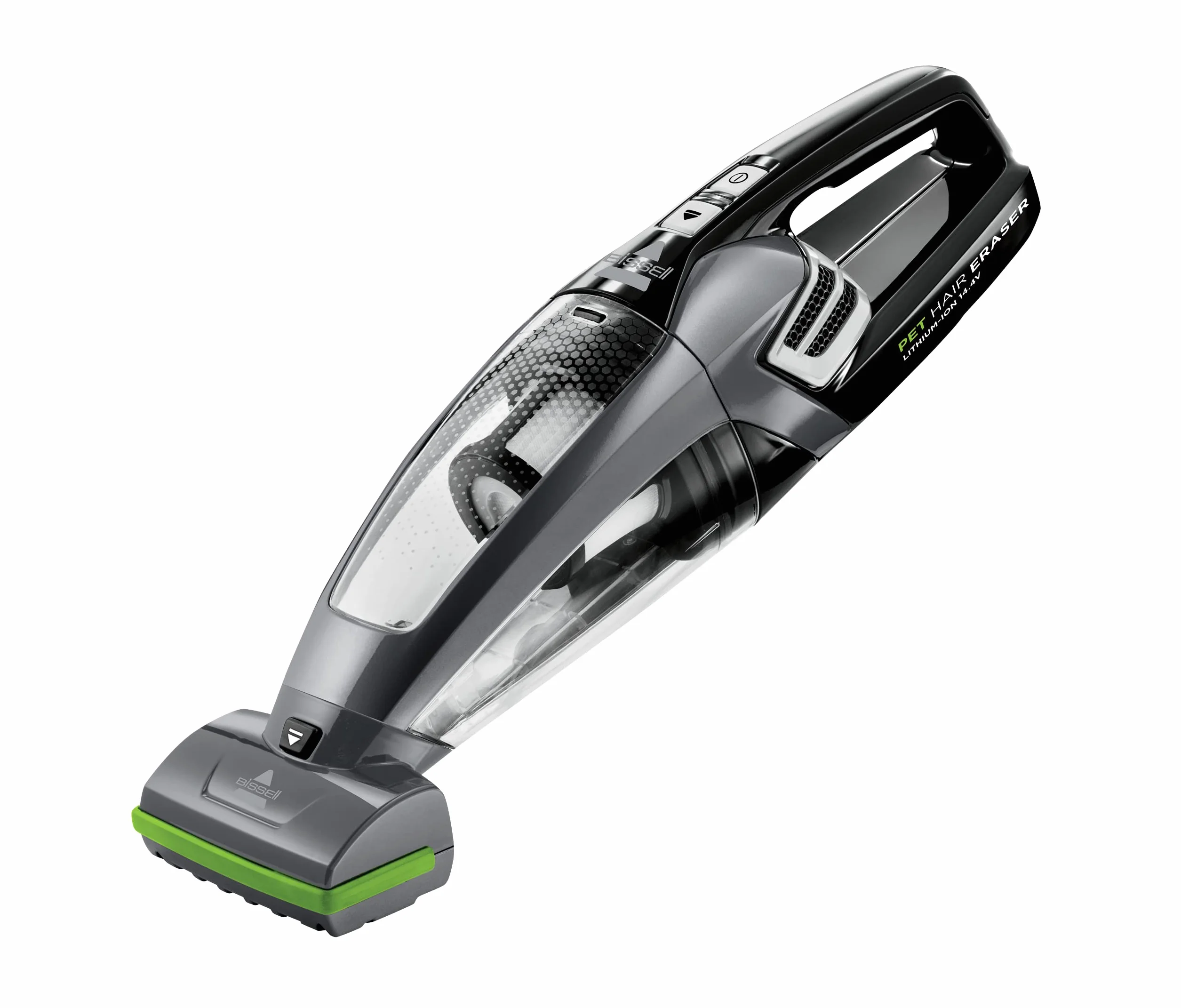 Bissell Pet Hair Eraser, Aspirador de Mano Sin Cable, Cepillo Giratorio, 14.4V, Combate el Pelo de Mascota y la Suciedad, para Sus Escaleras, Tapicerías, Coches y Alfombras, 68dB, Negro, 2278N