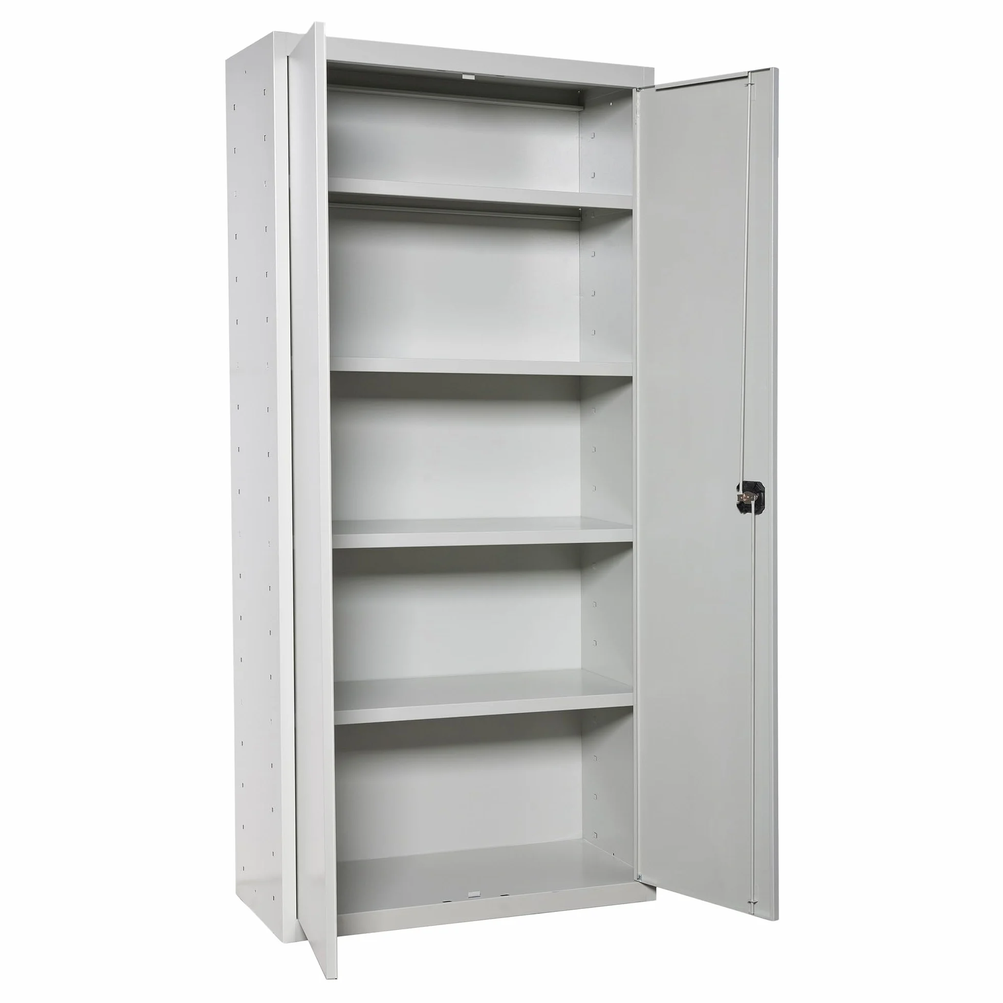 Simon Rack Armario Metálico con Llave para Garaje, 4 Estantes, 2 Puertas, 1800x1000x400 mm, Gris - Simonlocker