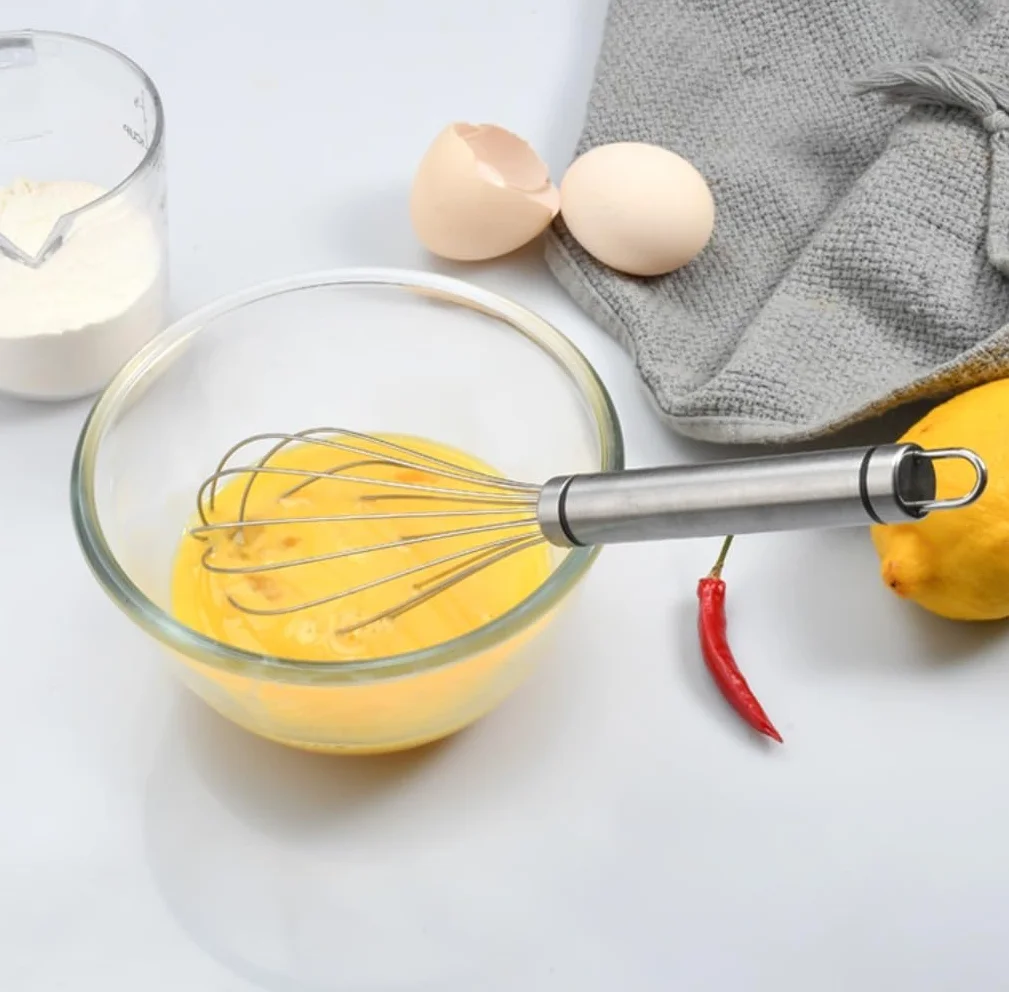 Batidor Huevos Batidor De Huevos Manual Multifuncional, Acero Inoxidable, Herramientas Cocina For Hornear, Adecuado For Agitar Condimentar Harina Utensilios Cocina(10inch)