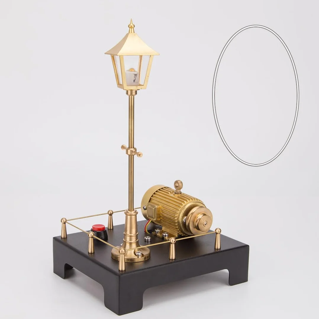 Retrol - Juego de mini generador de vapor y lámpara de escena, kit de accesorios de modelo de motor de haz de vapor, educación de experimentos de ciencia física