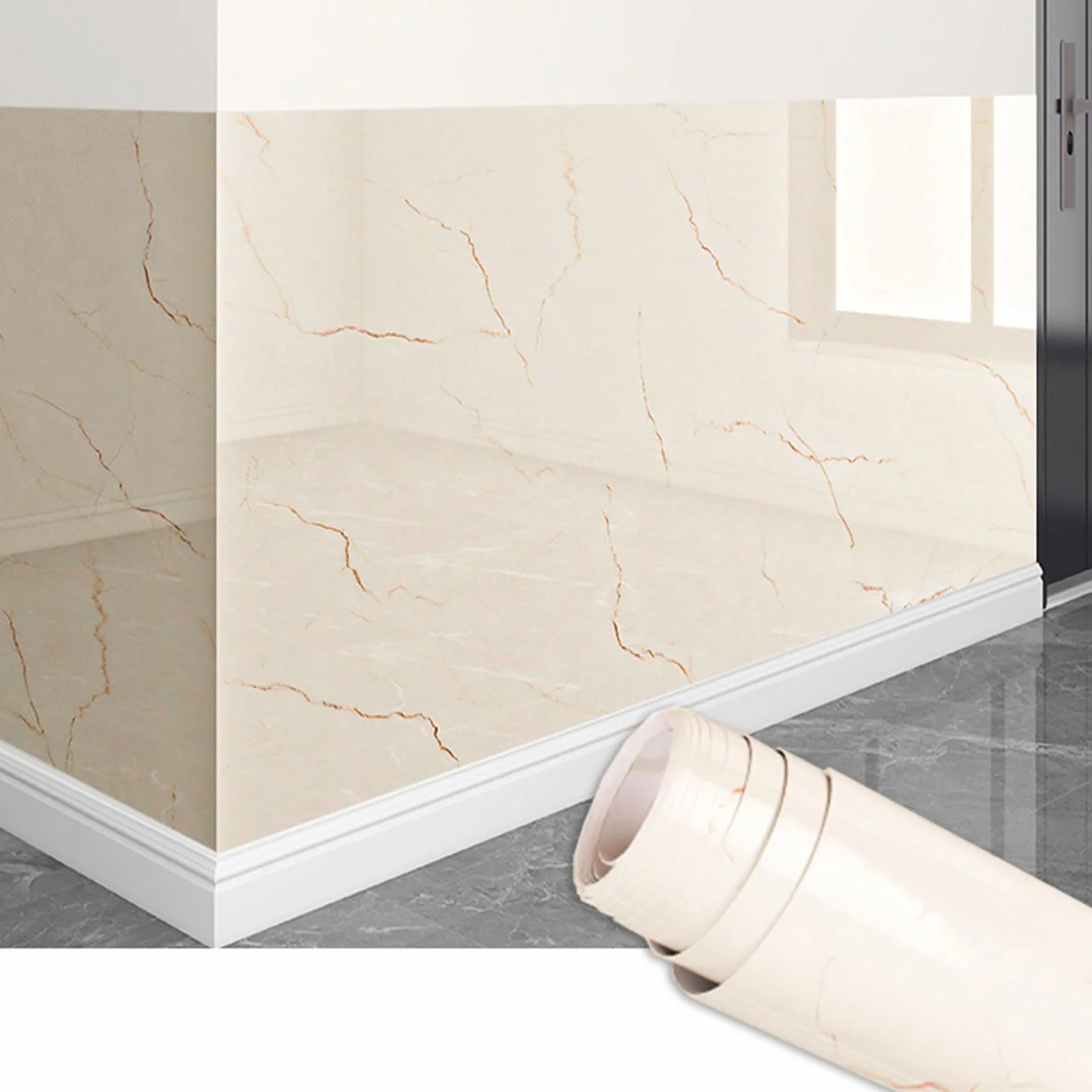 Autoadhesivas Impermeables para Azulejos,Azulejos Adhesivos Cocina,Revestimiento Pared BañO,FáCil De Cortar,Apto para Cuartos De Ducha Y Parede De BañO