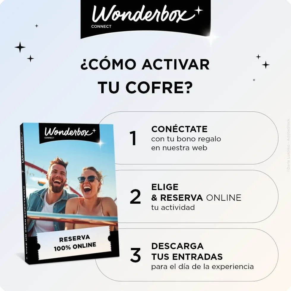 WONDERBOX Connect - Caja Regalo - Multi Parques Temáticos - para 1 a 3 pers | 1, 2 o 3 entradas según el parque - A elegir entre más de 20 Top Parques de Europa - Válido durante 27 meses