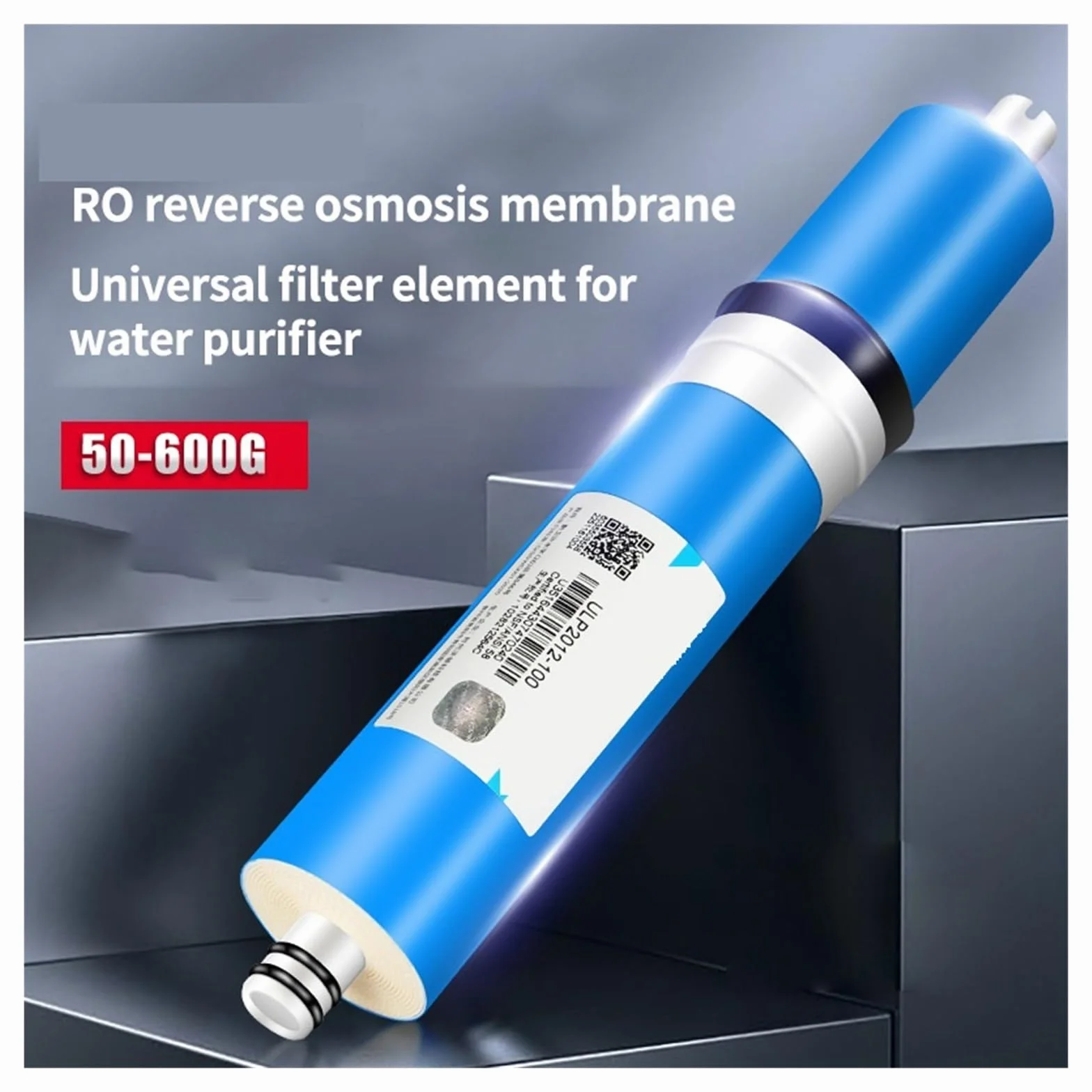 Reemplazo de filtro de membrana de ósmosis inversa universal de 800 GPD, membrana RO 3013-800, purificador de agua for uso doméstico Debajo del fregadero