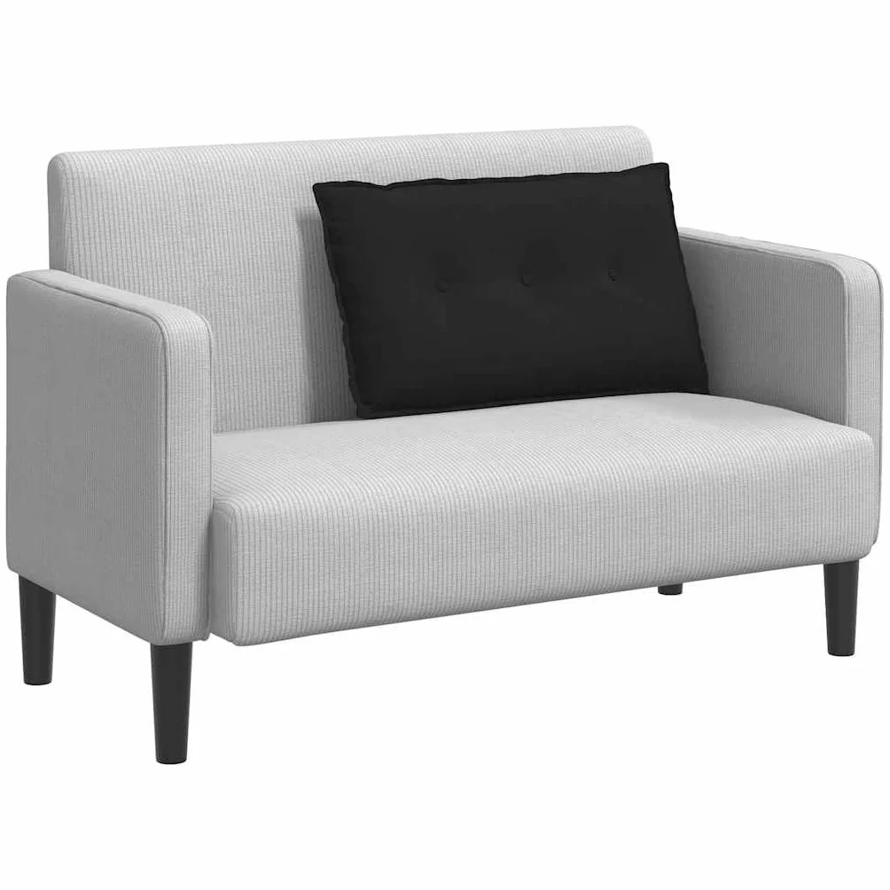 Cojín de respaldo de 80 x 50 cm, color negro, cómodo cojín de microfibra, cojín decorativo rectangular con relleno de poliéster y funda extraíble para cama, sofá y sala de estar