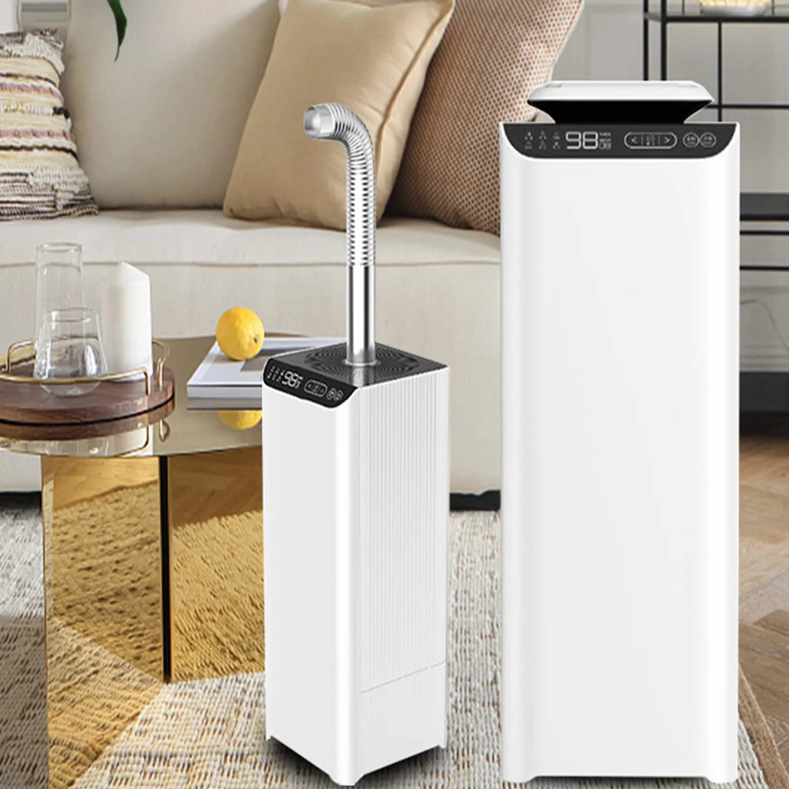 Humidificador, Humidificador de Vapor frío de 13 L, Humidificador de Escritorio, Modos de rociado, Apagado automático, Humidificador de Aire súper silencioso para Dormitorio, automóvil, O