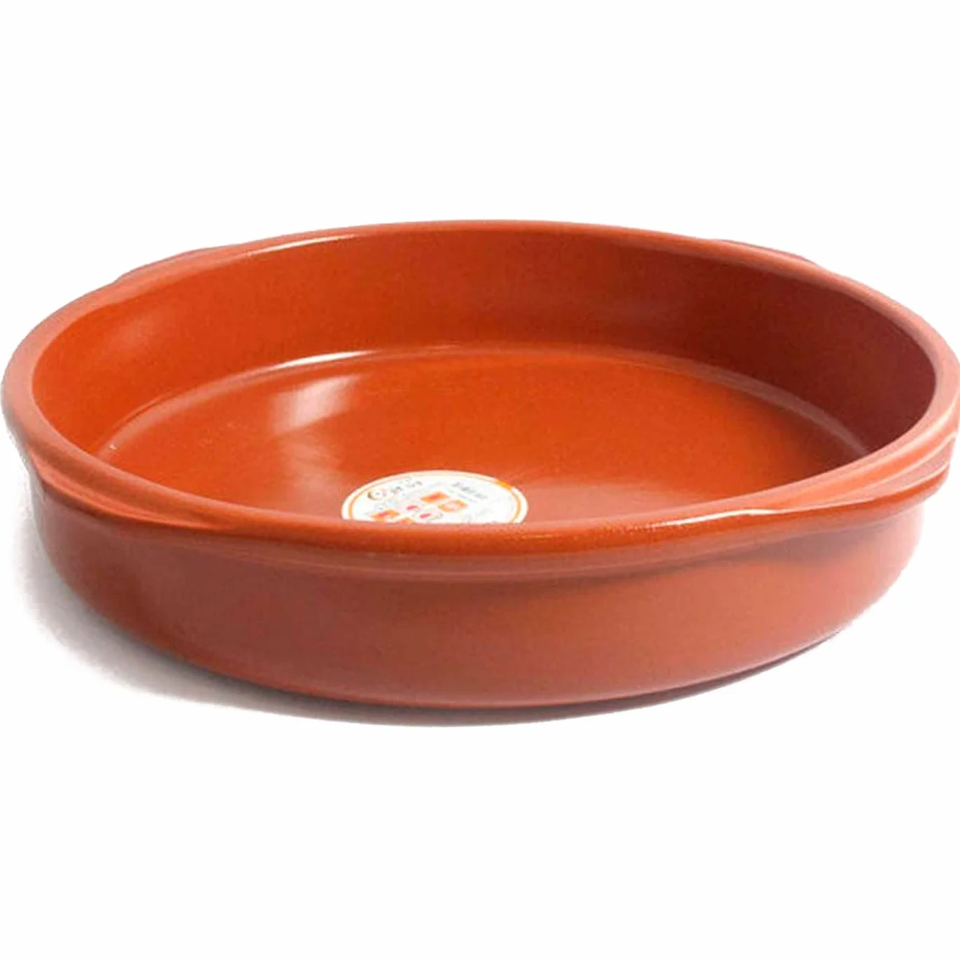 Acan Tradineur - Pack de 4 Cazuelas Redonda de Barro - Apta para vitro y Horno - Ideal para guisos y asados caseros - Ø 40 cm.