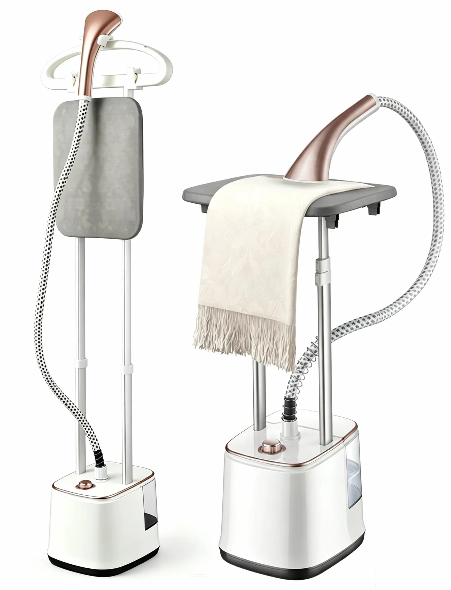 Plancha de vapor vertical, 2 en 1, plancha de vapor con tabla de planchar | estación de planchado de vapor de 2000 W y cepillo de vapor con 10 niveles de vapor, tanque de agua de 2,7 L