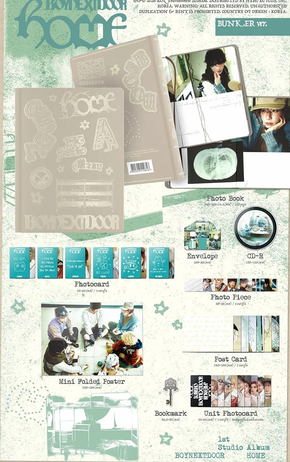 BOYNEXTDOOR HOME [Photobook 3 Ver Set] 1er álbum de estudio