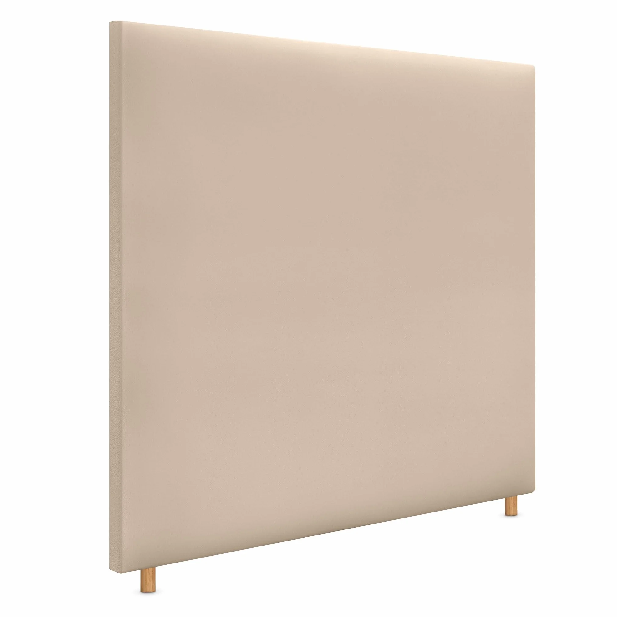DHOME Cabecero de Polipiel o Tela Aqualine Liso hasta el Suelo cabeceros Cabezal tapizado Cama (160x120cm (150/160), Polipiel Beige)