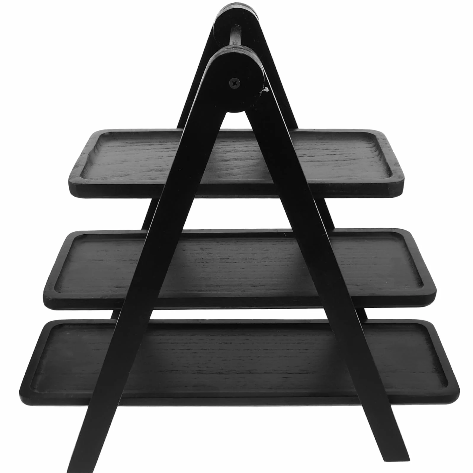 Bandejas para Comida,Bandeja Plegable de Madera Servir,Expositor Alimentos Multicapa Que Ahorra Espacio ollas Calientes,restaurantes,cocinas,Estable y eficiente.