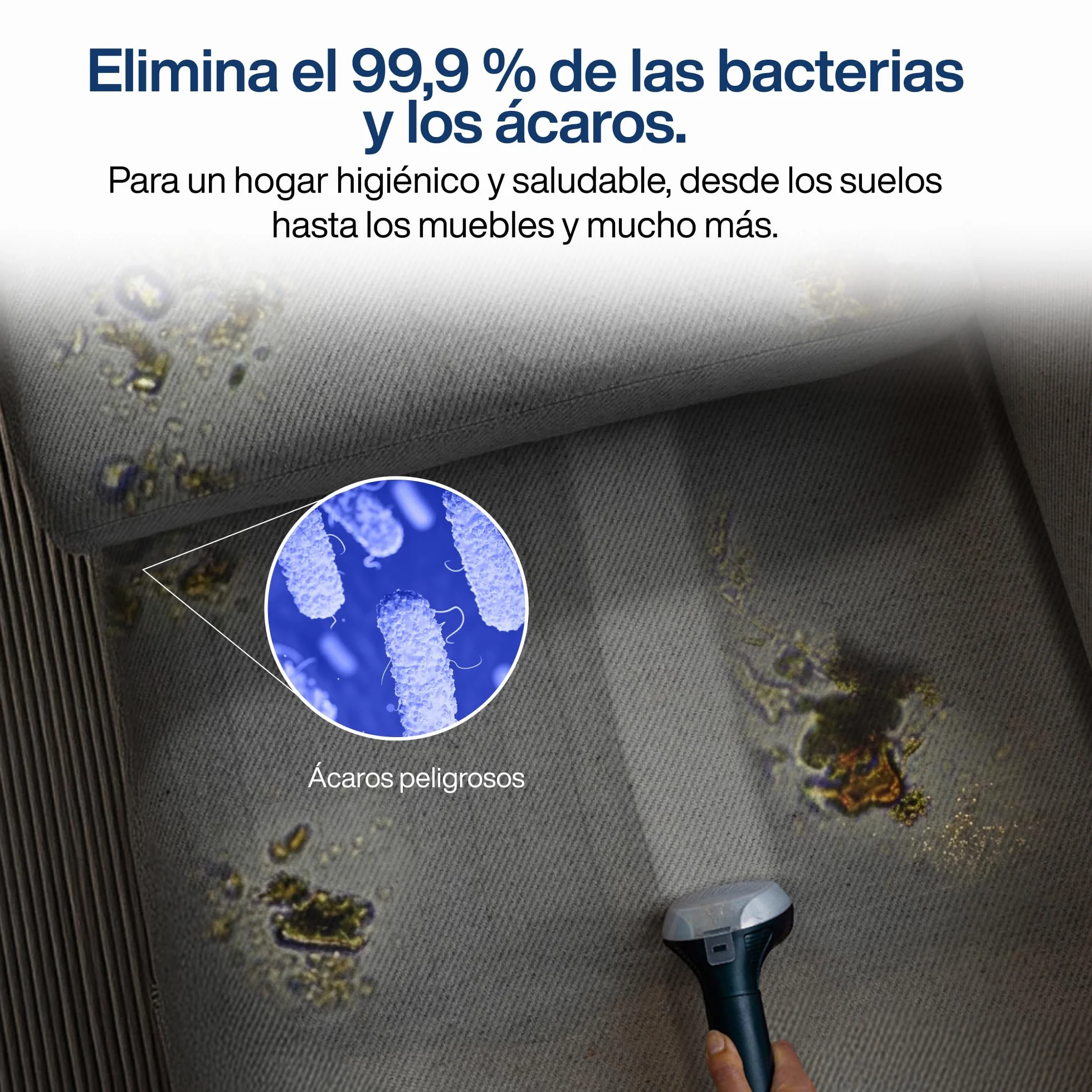 Samako PowerClean Pro 2000W, Limpiador de Alfombras y Tapicerías con Vapor, 8 Accesorios, Grandes Depósitos de Agua, Limpia Sofás, Colchones y Asientos