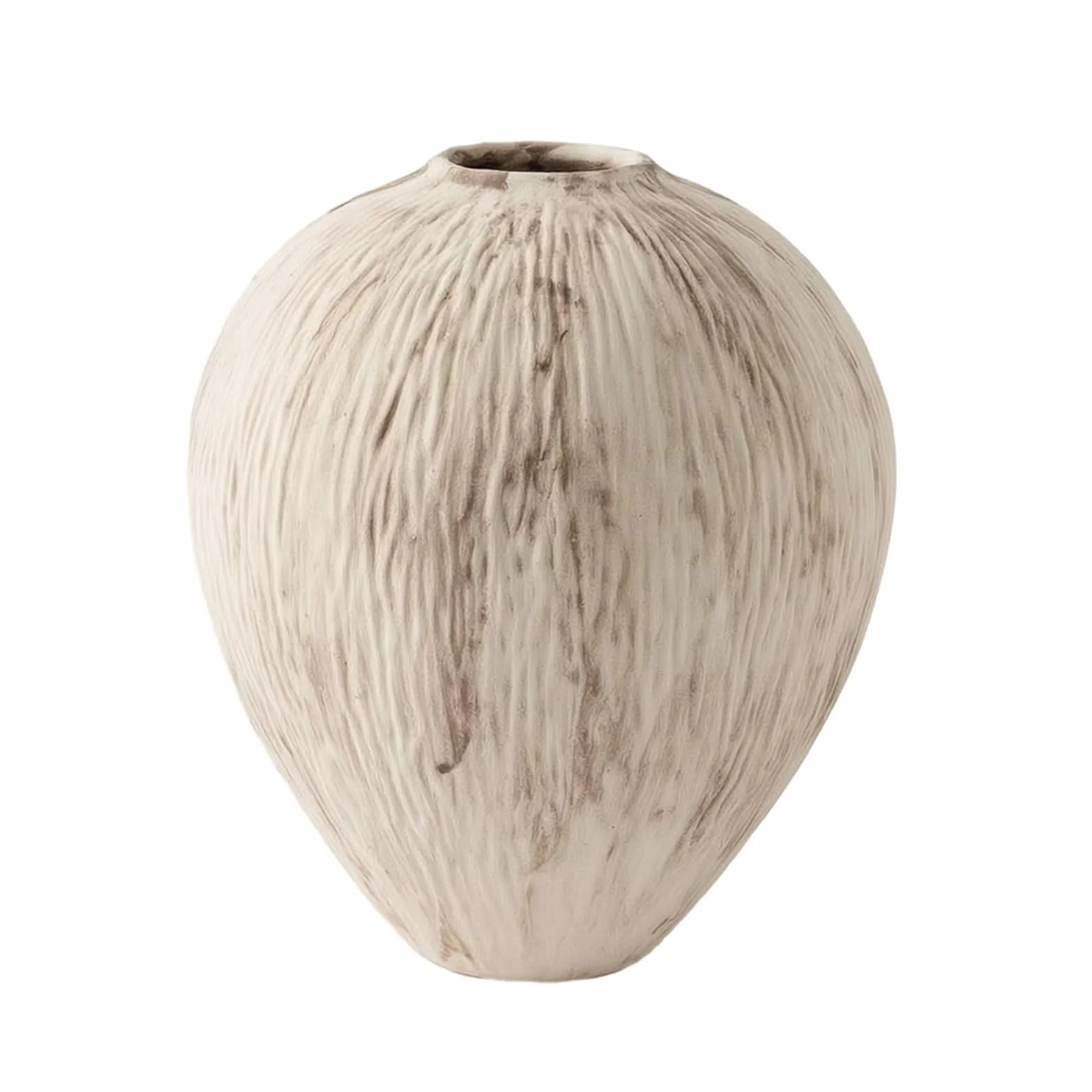Jarrón de Cerámica Florero Botella Ornamento Superficie Estriada Hecha a Mano y Silueta con Cuello Estrecho Base Estable para Estanterías Recibidor, Negro Envejecido, 28.5 28.5 H40.5cm