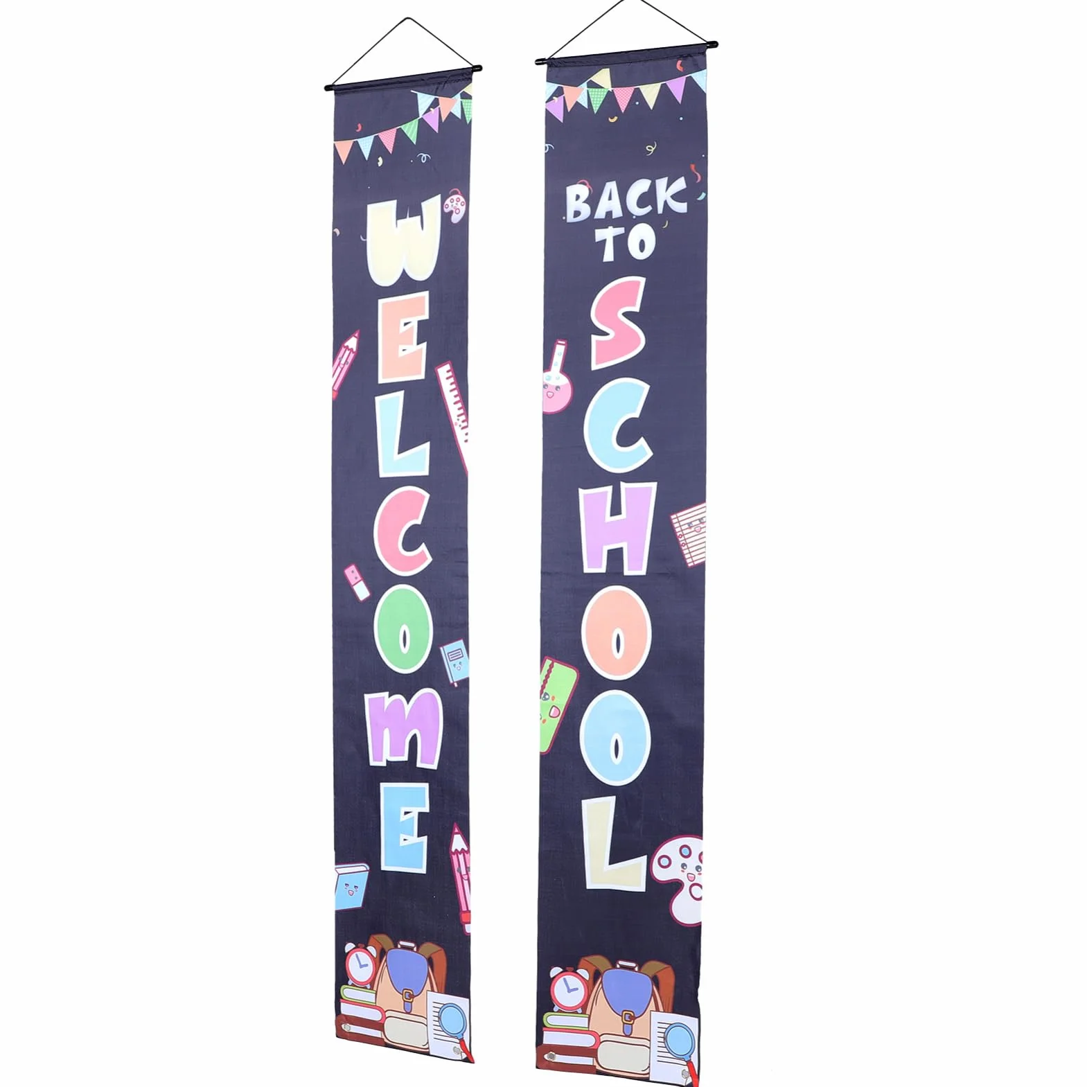 PRETYZOOM 5 Pares útiles escolares para profesores de secundaria cartel del primer día de clases banners de temporada de regreso a la escuela back to school decoração casa coplas de fondo